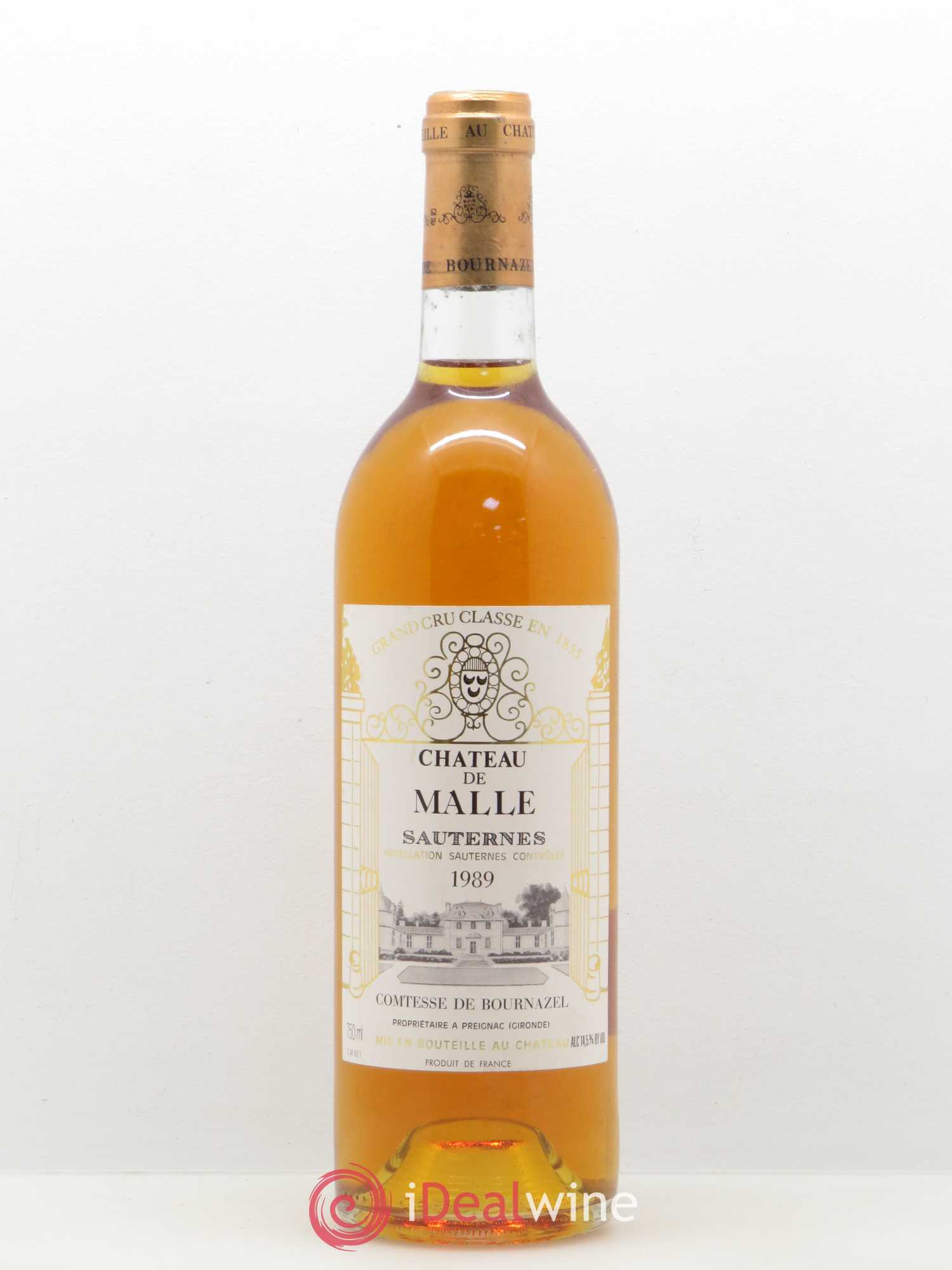 Château de Malle 2ème Grand Cru Classé 1989 - Lotto di 1 bottiglia - 0