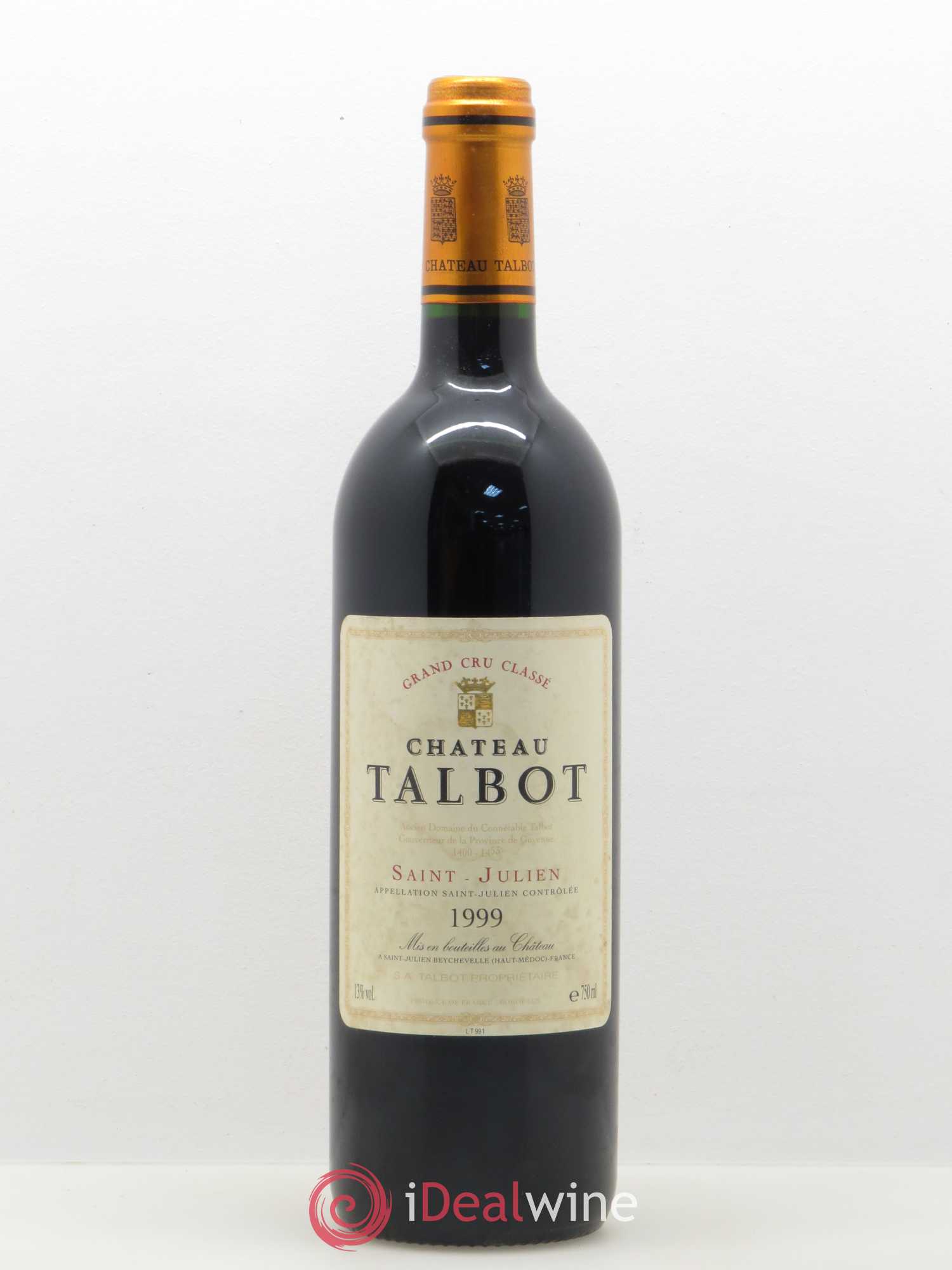 Château Talbot 4ème Grand Cru Classé 1999 - Lot de 1 bouteille - 0