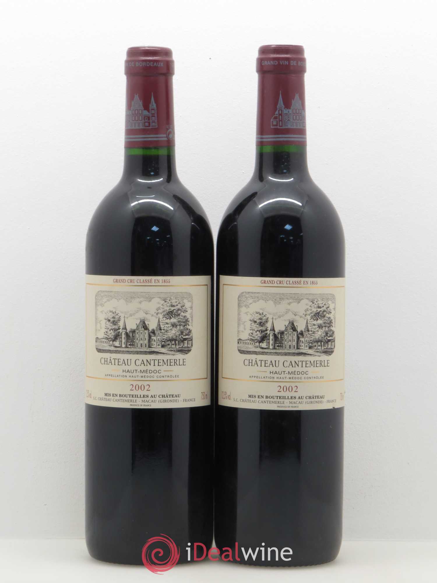 Château Cantemerle 5ème Grand Cru Classé 2002 - Lot de 2 bouteilles - 0