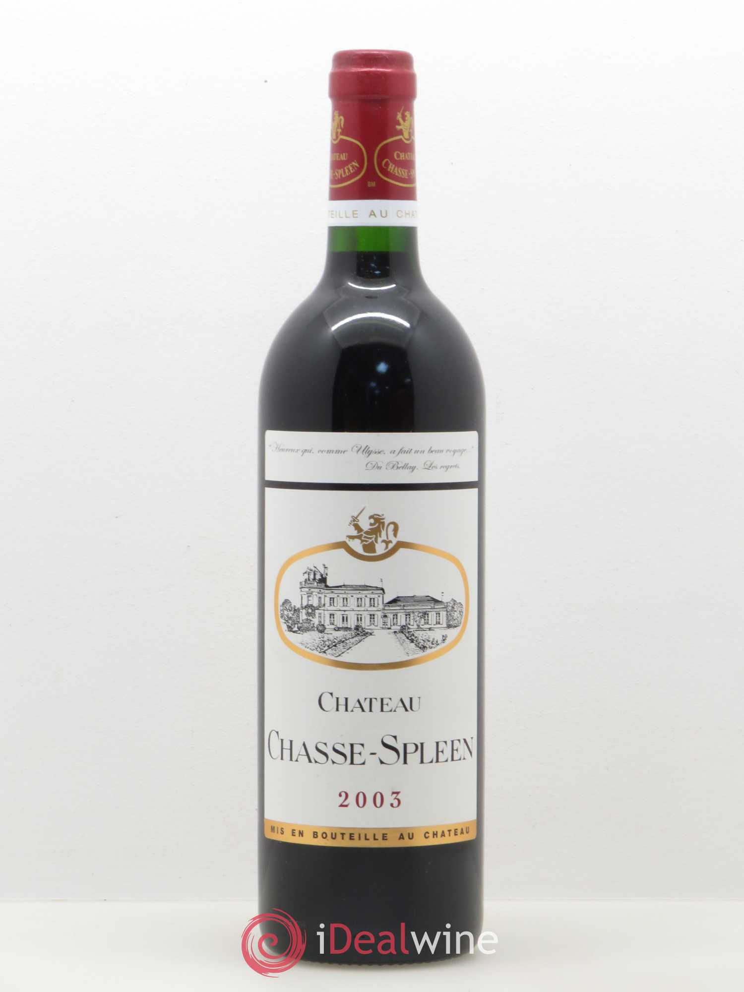 Château Chasse Spleen 2003 - Lot de 1 bouteille - 0