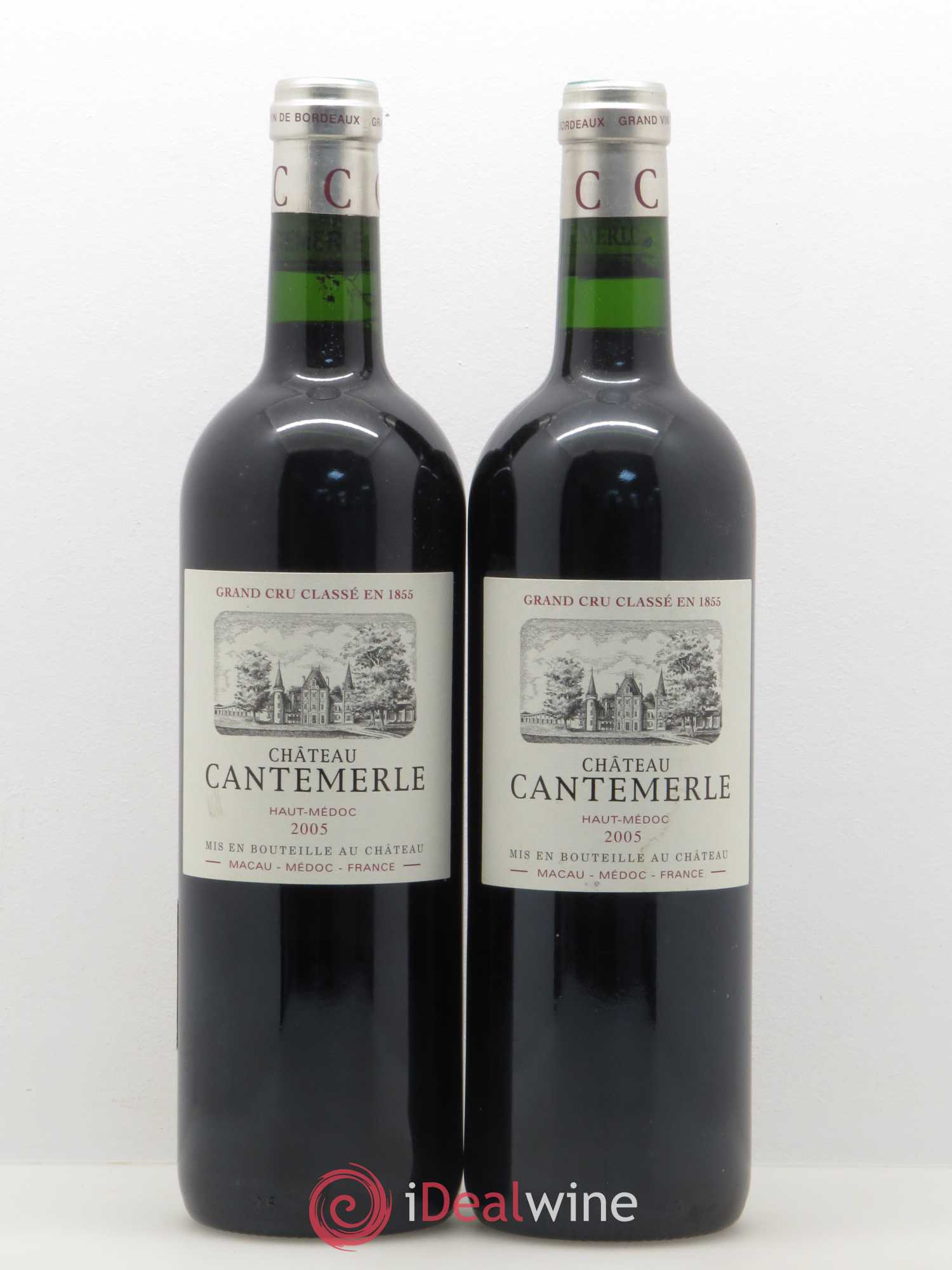 Château Cantemerle 5ème Grand Cru Classé 2005 - Lot de 2 bouteilles - 0