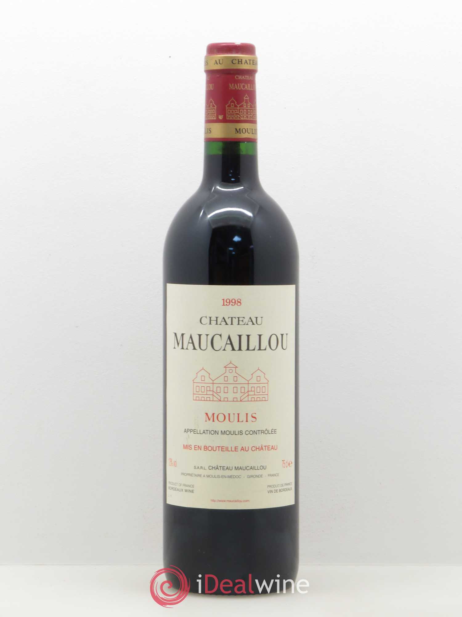 Château Maucaillou 1998 - Lot de 1 bouteille - 0