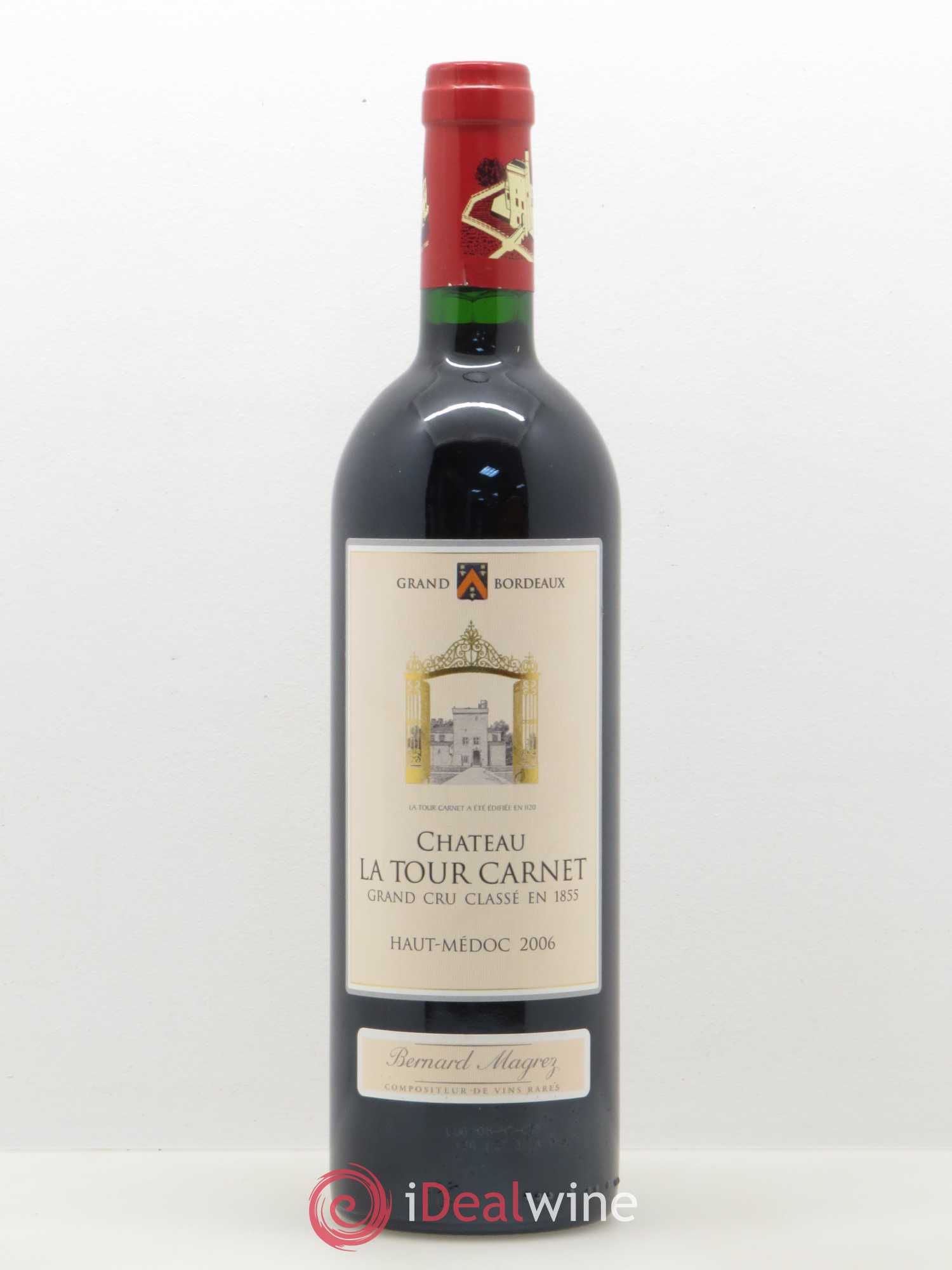 Château la Tour Carnet 4ème Grand Cru Classé 2006 - Lot de 1 bouteille - 0