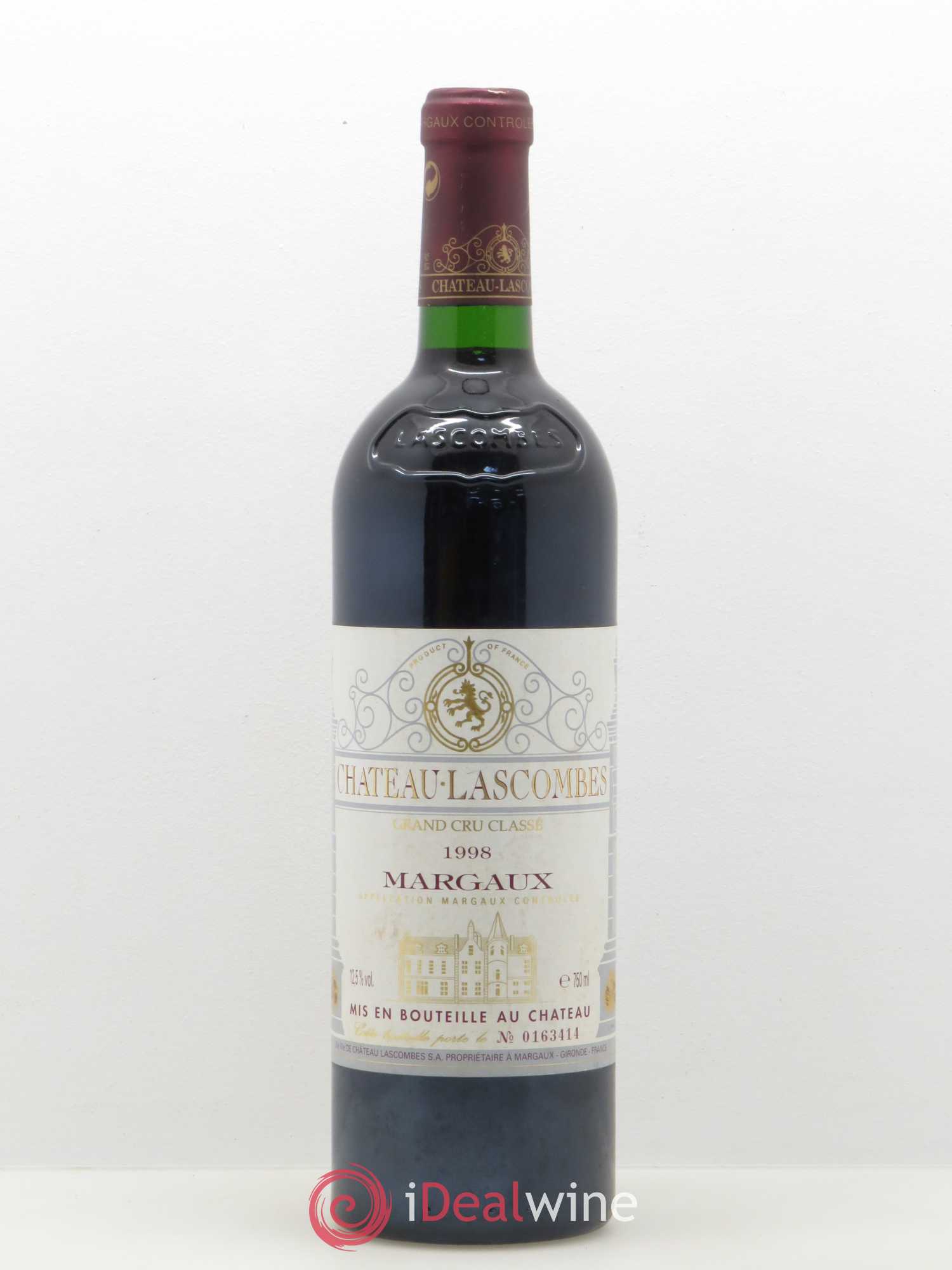 Château Lascombes 2ème Grand Cru Classé 1998 - Lot de 1 bouteille - 0