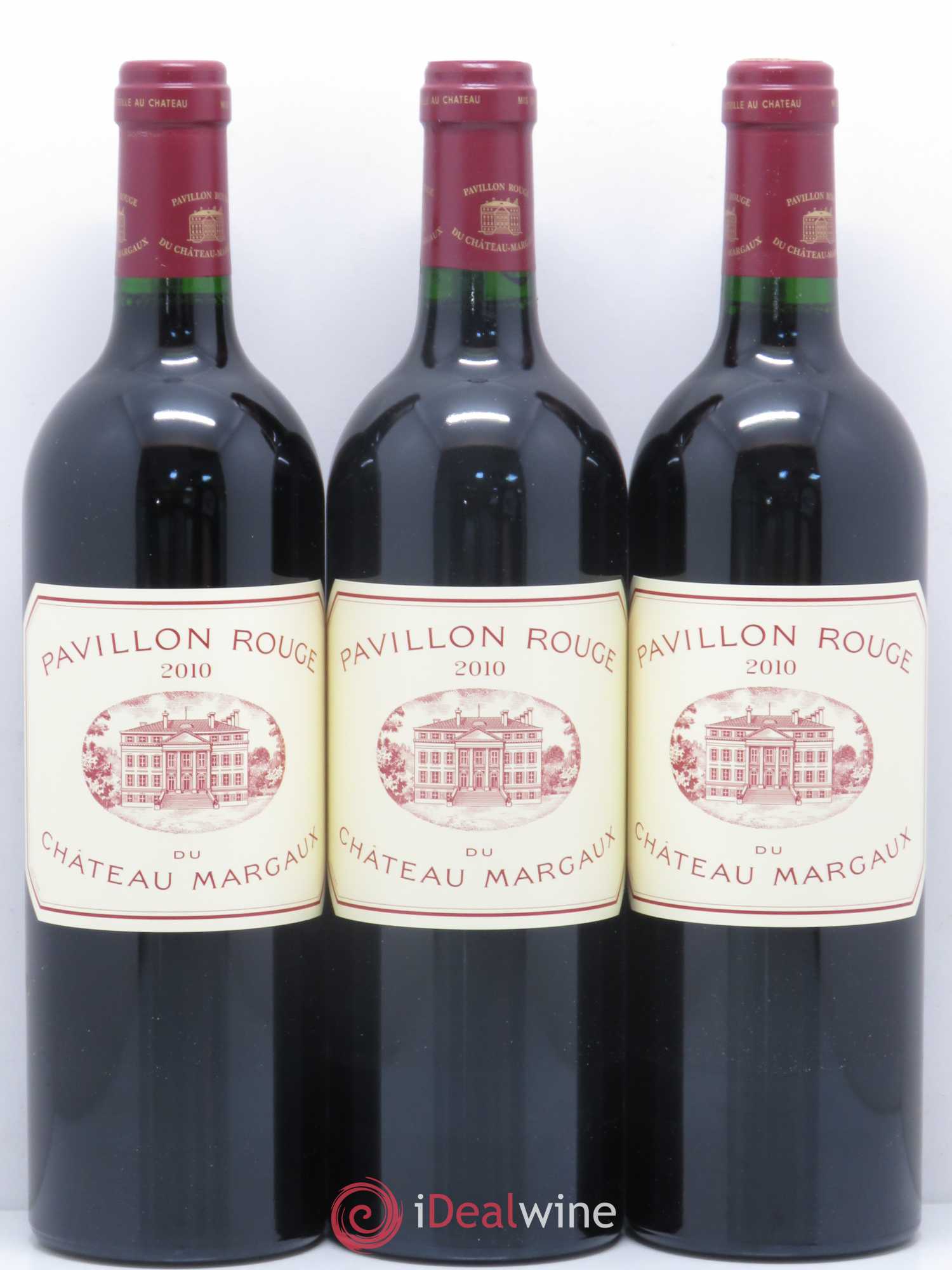 Pavillon Rouge du Château Margaux Second Vin 2010 - Lot de 3 bouteilles - 0