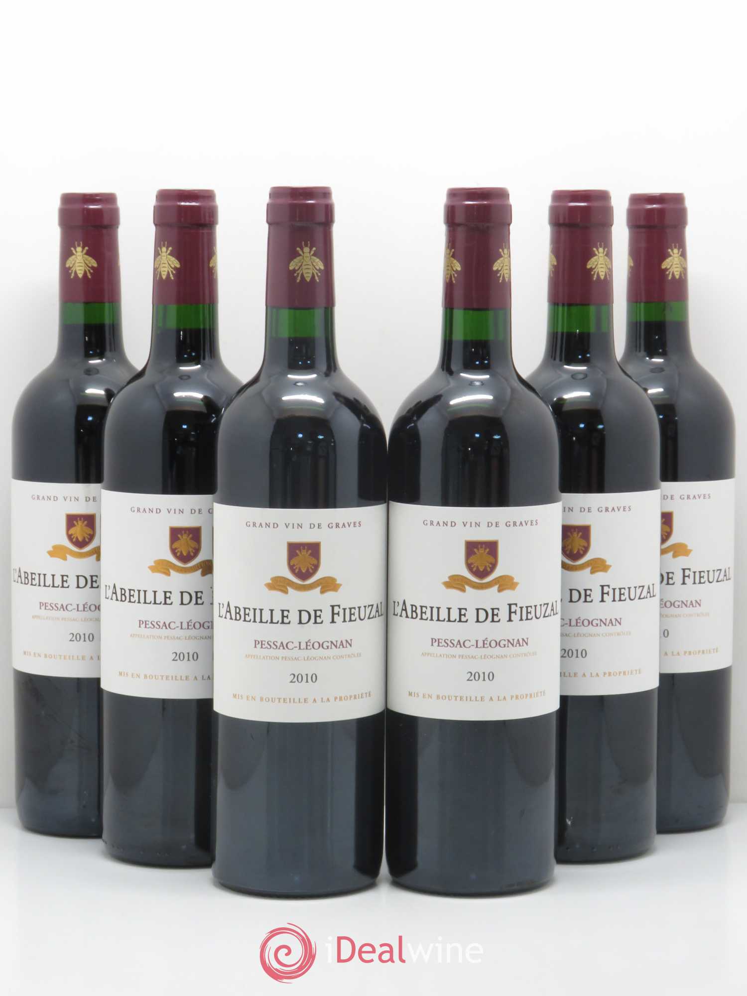 Abeille de Fieuzal 2010 - Lot de 6 bouteilles - 0