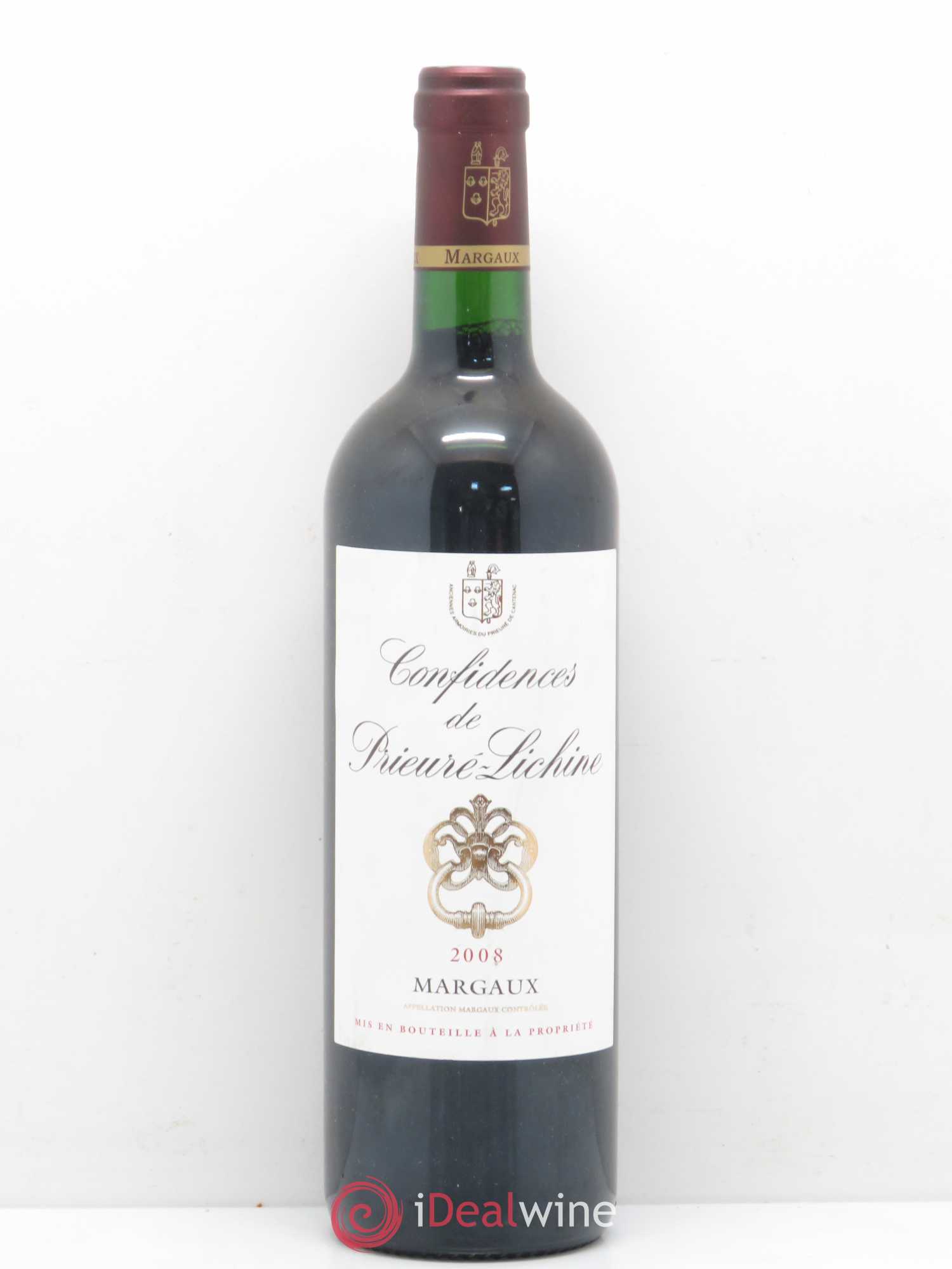 Confidences de Prieuré Lichine Second Vin 2008 - Lot de 1 bouteille - 0