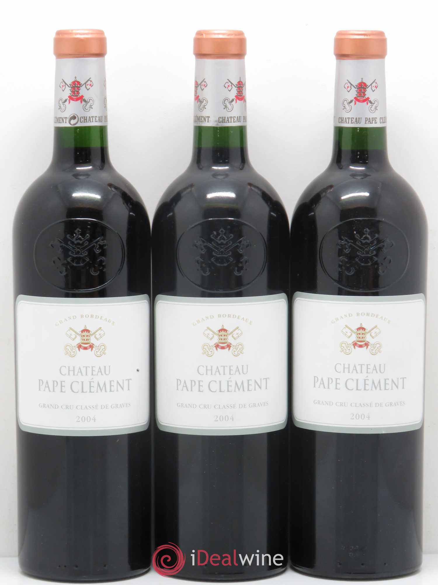 Château Pape Clément Cru Classé de Graves 2004 - Lot de 3 bouteilles - 0