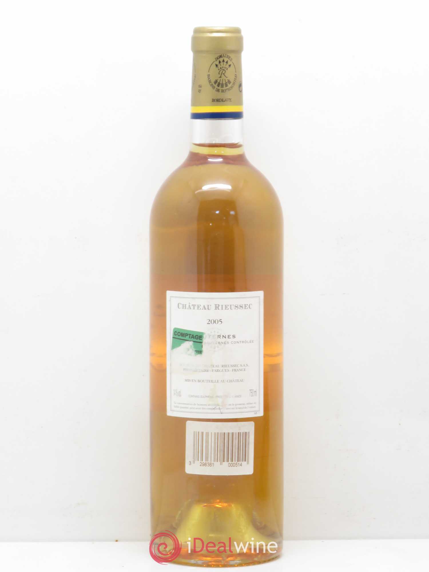 Château Rieussec 1er Grand Cru Classé 2005 - Posten von 1 Flasche - 1