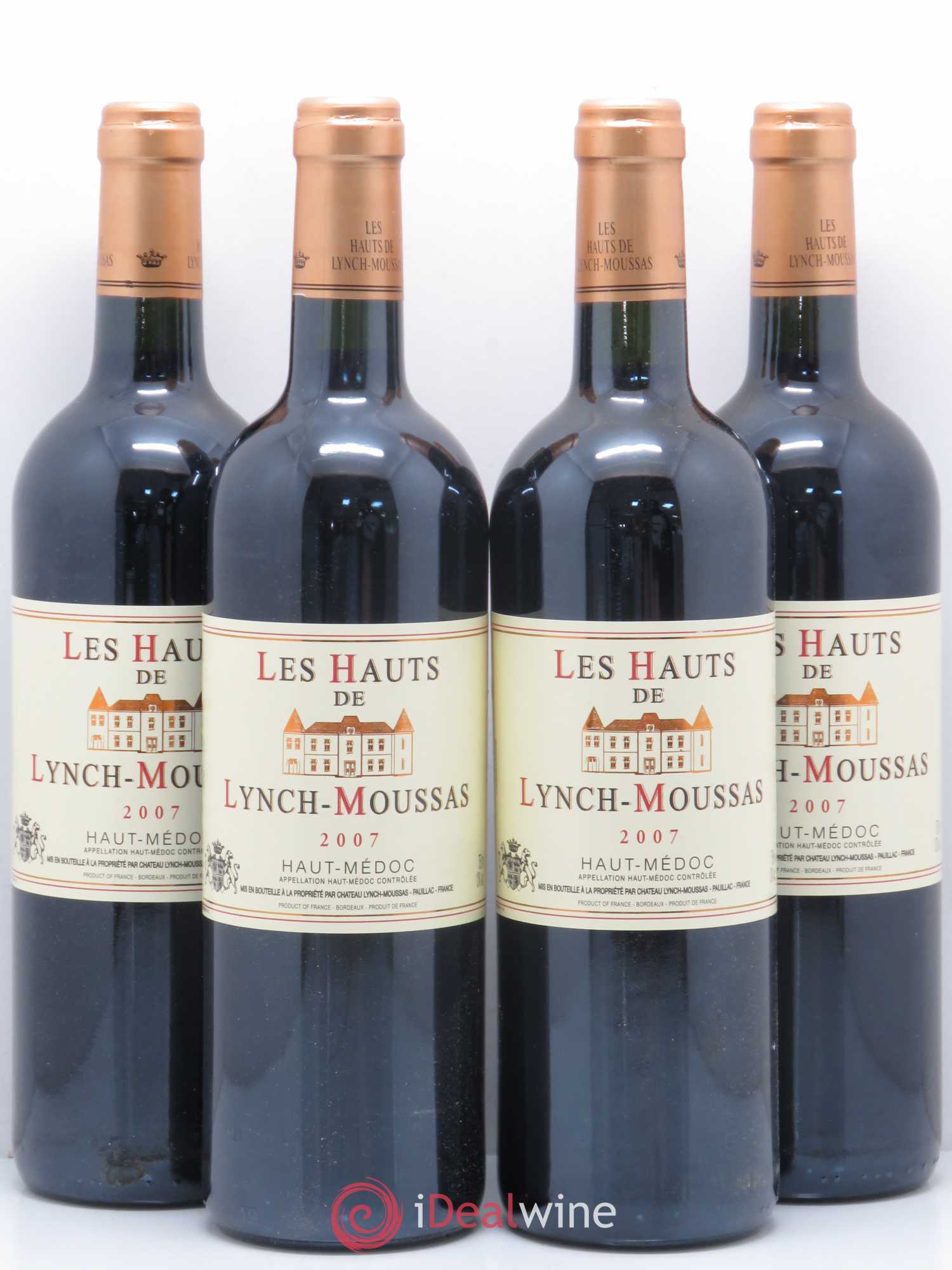 Pauillac Hauts de Lynch Moussas 2007 - Posten von 4 Flaschen - 0