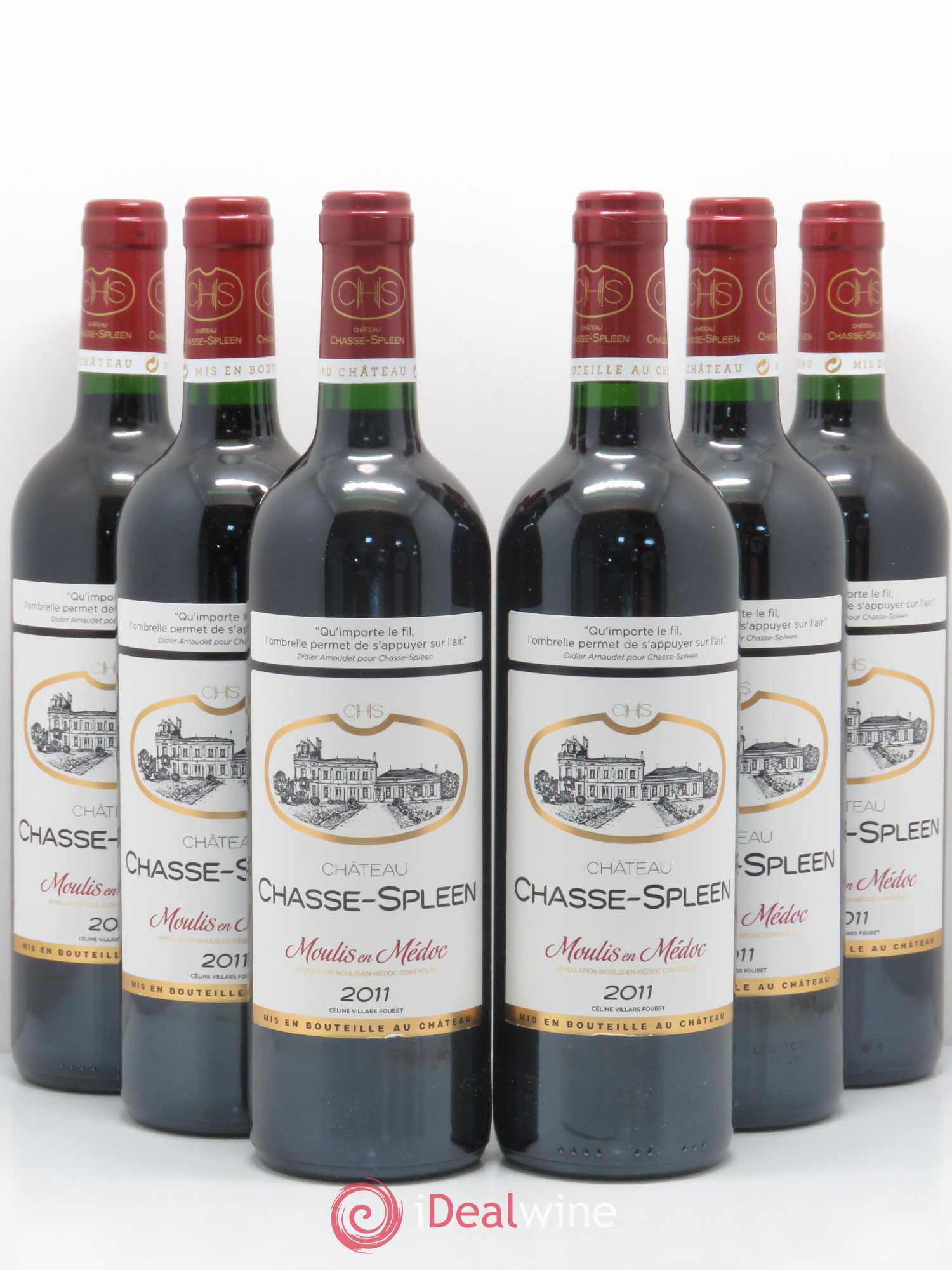 Château Chasse Spleen 2011 - Lot de 6 bouteilles - 0
