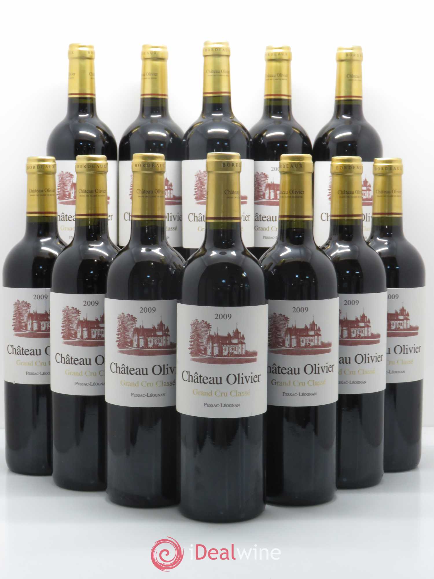 Château Olivier Cru Classé de Graves 2009 - Lot de 12 bouteilles - 0