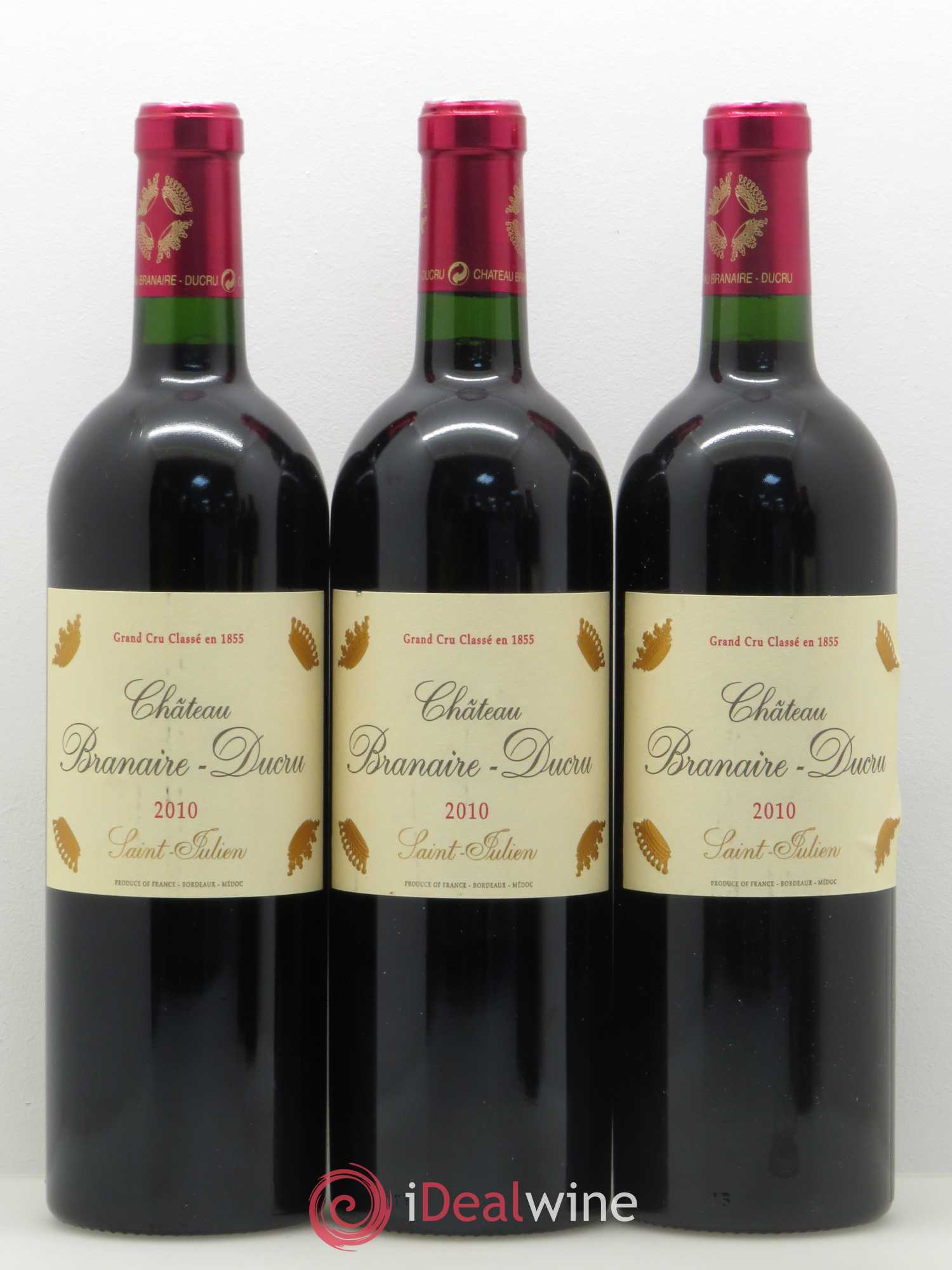Château Branaire Ducru 4ème Grand Cru Classé 2010 - Lot de 5 bouteilles - 1
