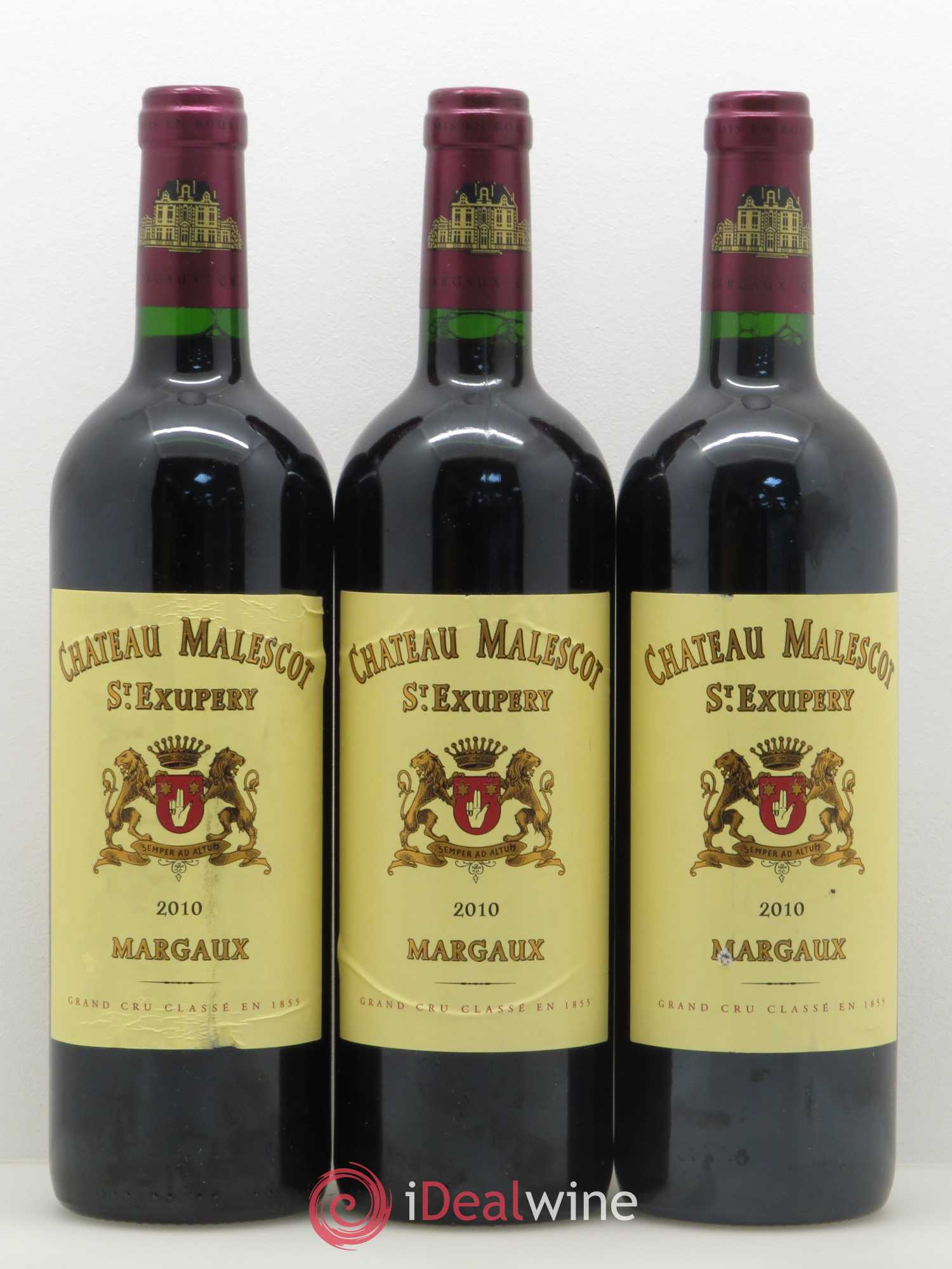 Château Malescot Saint-Exupéry 3ème Grand Cru Classé 2010 - Lot de 3 bouteilles - 0