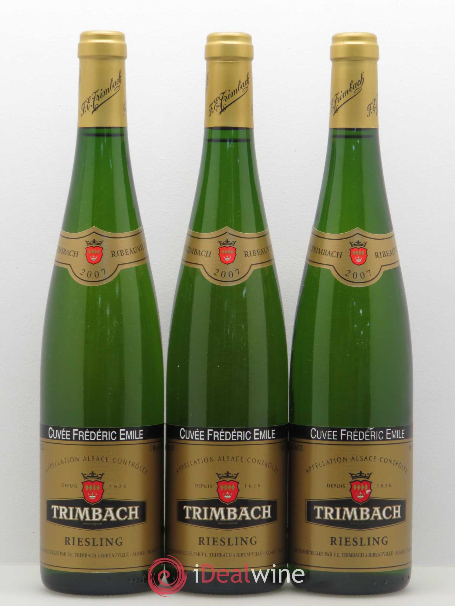 Alsace Riesling Cuvée Frédéric Emile Trimbach (Domaine) 2007 - Lot de 3 bouteilles - 0