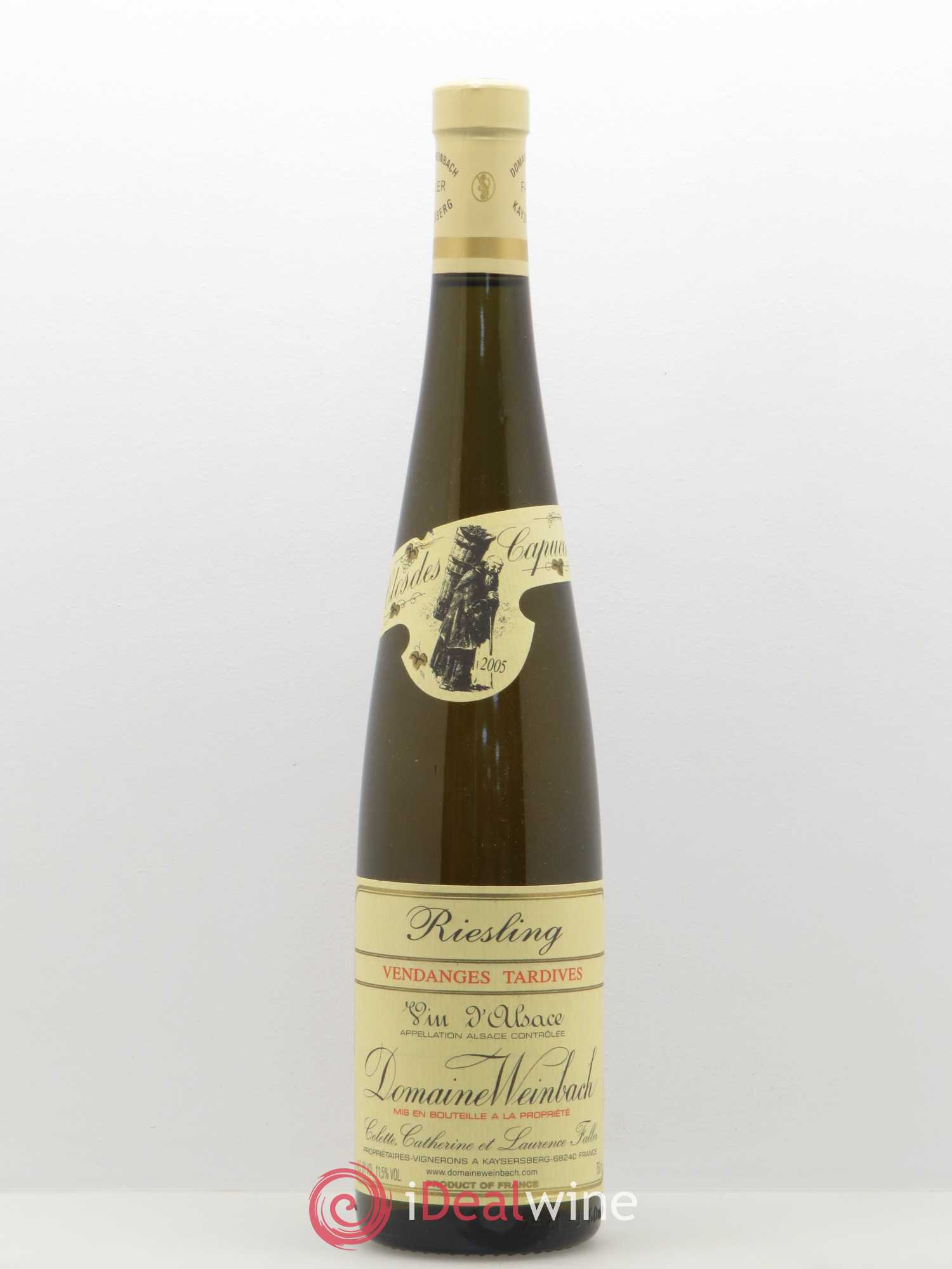 Alsace Riesling Vendanges Tardives Weinbach (Domaine) 2005 - Lotto di 1 bottiglia - 0