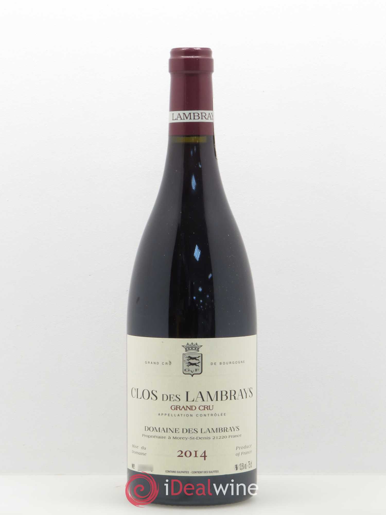 Clos des Lambrays Grand Cru Domaine des Lambrays 2014 - Lot de 1 bouteille - 0