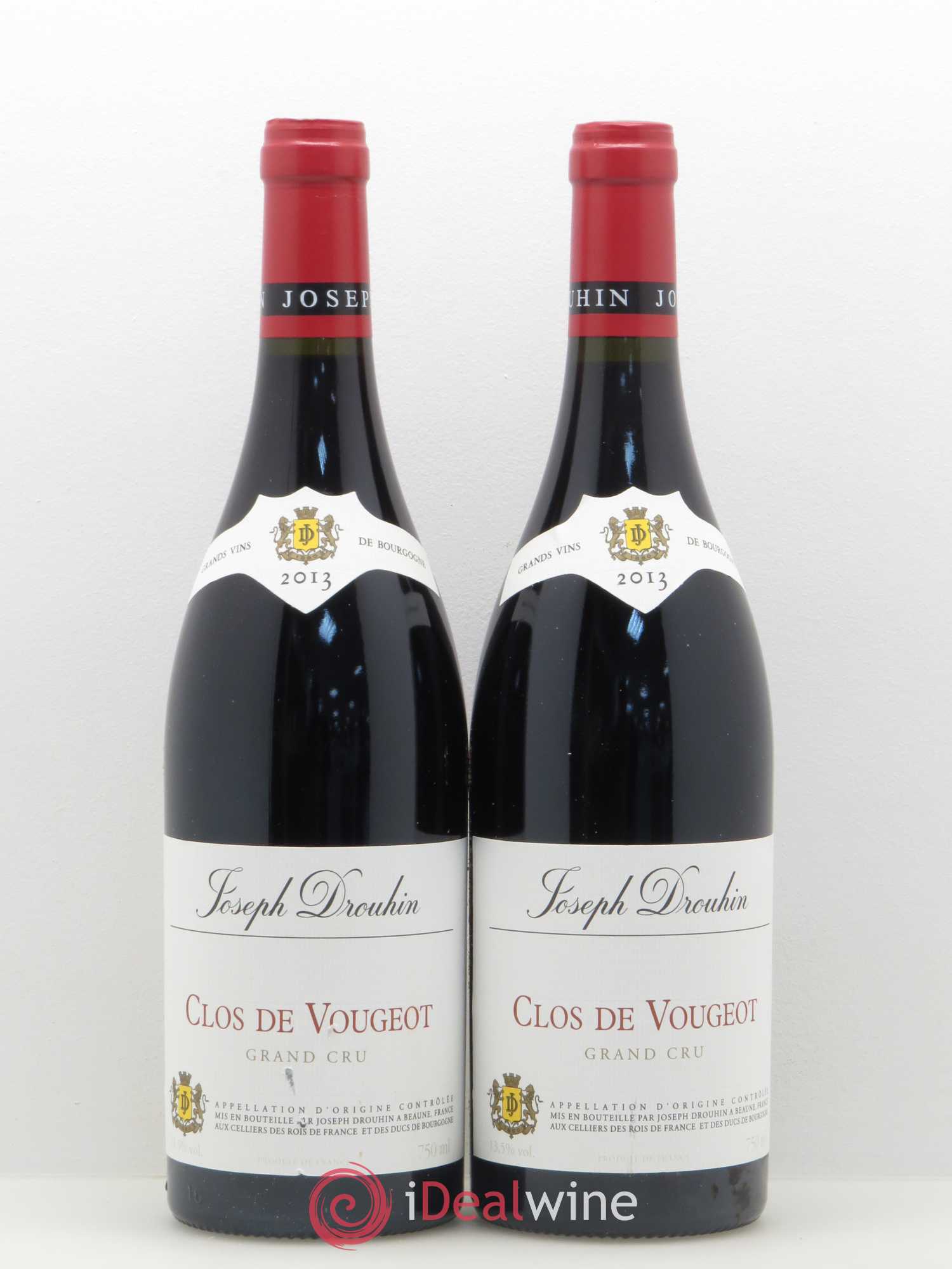 Clos de Vougeot Grand Cru Joseph Drouhin 2013 - Lot de 2 bouteilles - 0