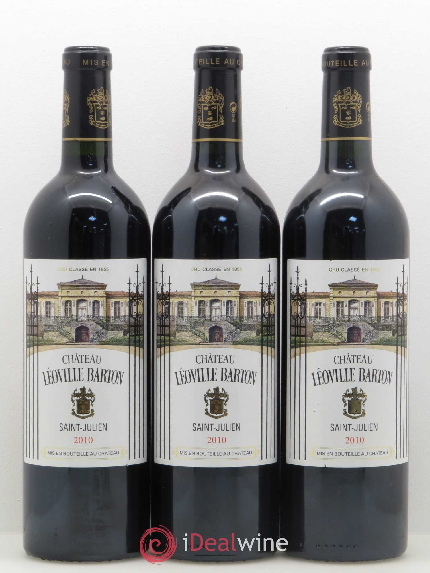 Château Léoville Barton 2ème Grand Cru Classé 2010 - Lot de 3 bouteilles - 0