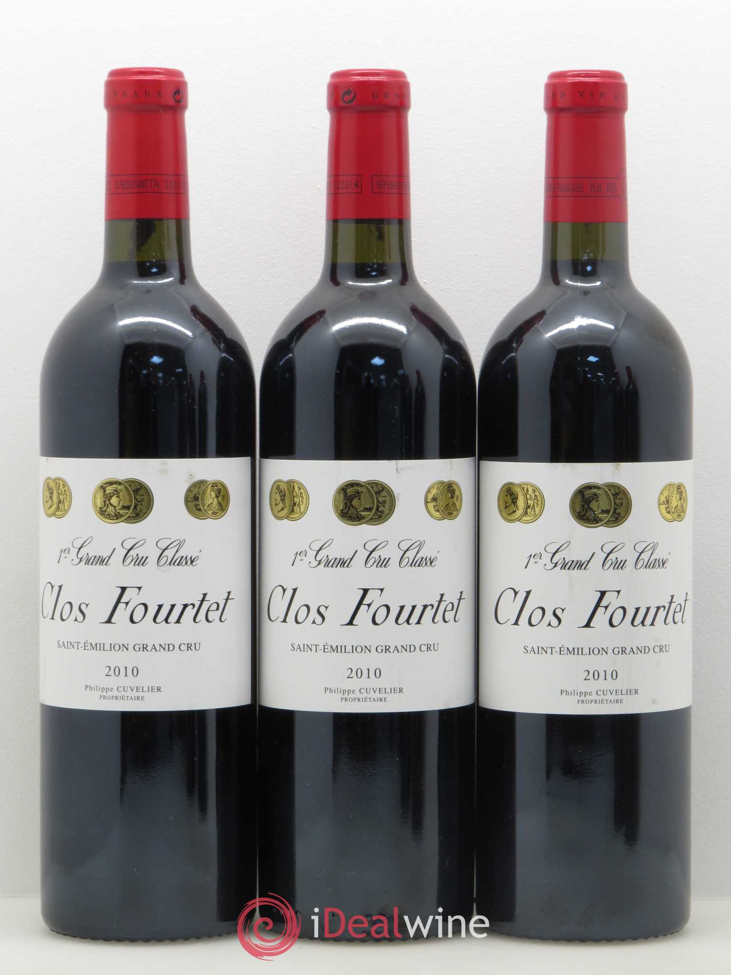 Clos Fourtet 1er Grand Cru Classé B 2010 - Lot de 5 bouteilles - 1