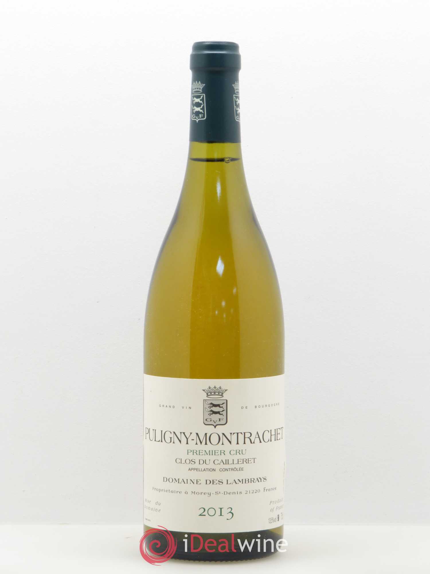 Puligny-Montrachet 1er Cru Clos du Cailleret Domaine des Lambrays 2013 - Lot de 1 bouteille - 0