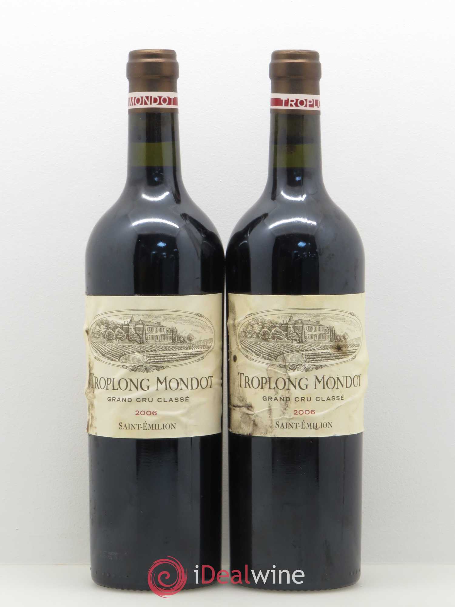 Château Troplong Mondot 1er Grand Cru Classé B 2006 - Lot de 2 bouteilles - 0