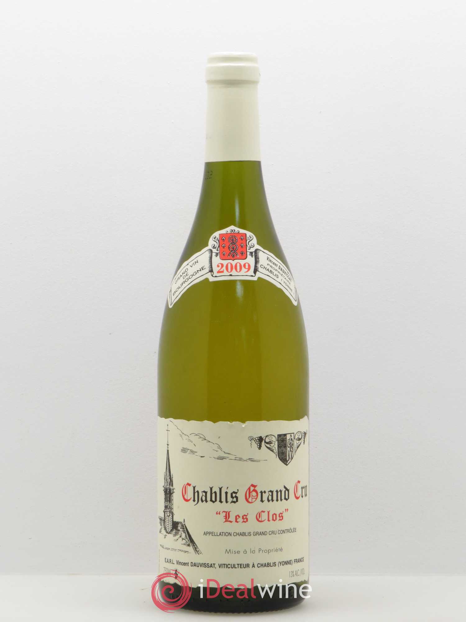 Chablis Grand Cru Les Clos Vincent Dauvissat (Domaine) 2009 - Lot de 1 bouteille - 0