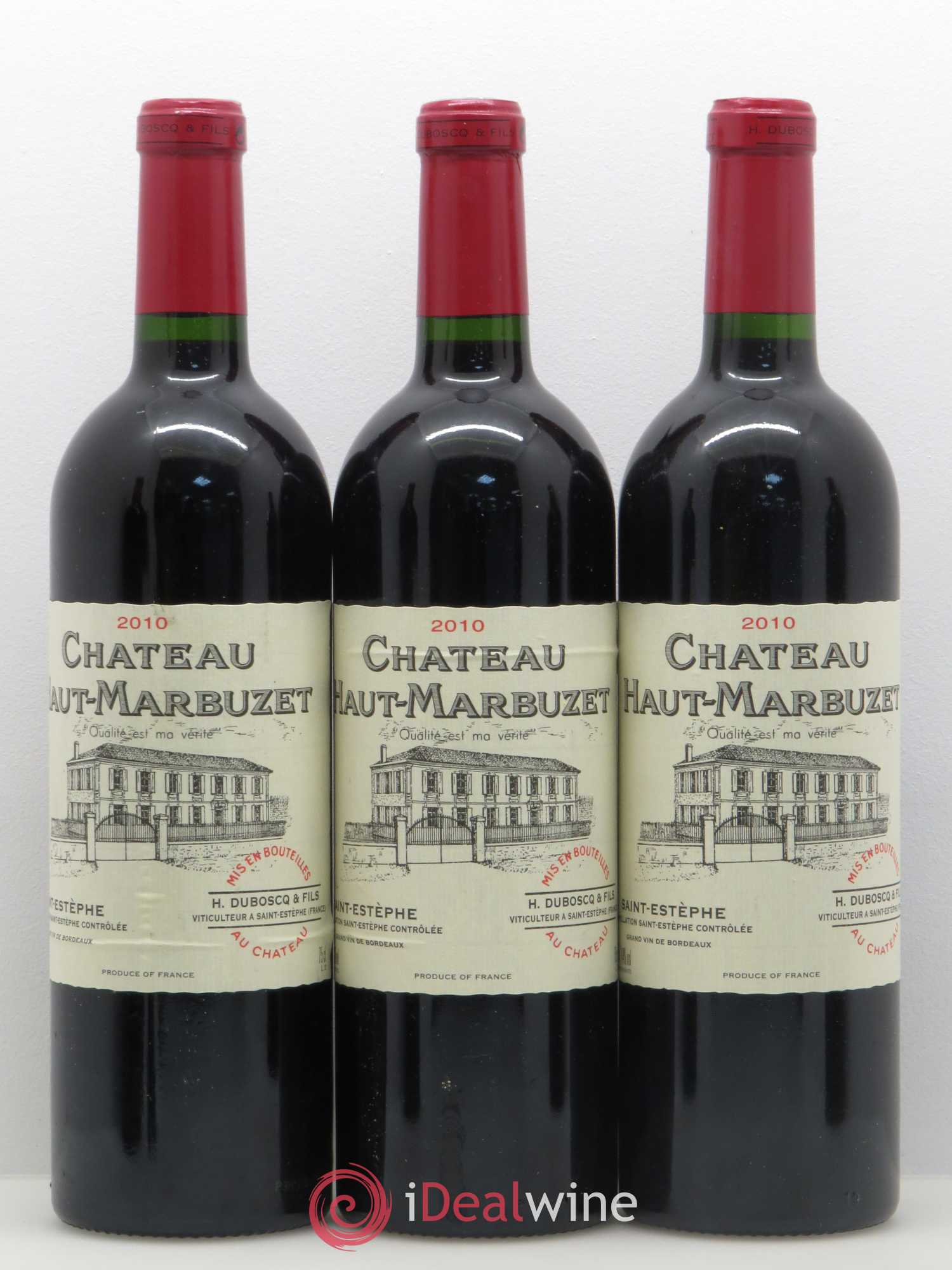 Château Haut Marbuzet 2010 - Lot de 5 bouteilles - 1