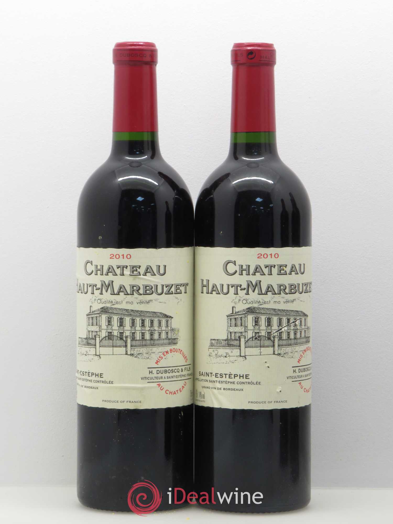 Château Haut Marbuzet 2010 - Lot de 5 bouteilles - 2