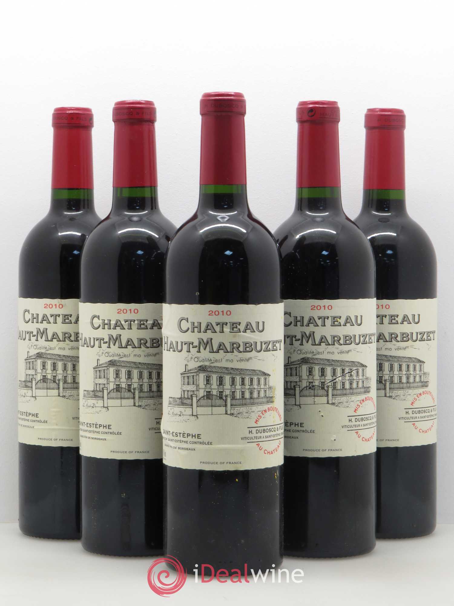 Château Haut Marbuzet 2010 - Lot de 5 bouteilles - 0