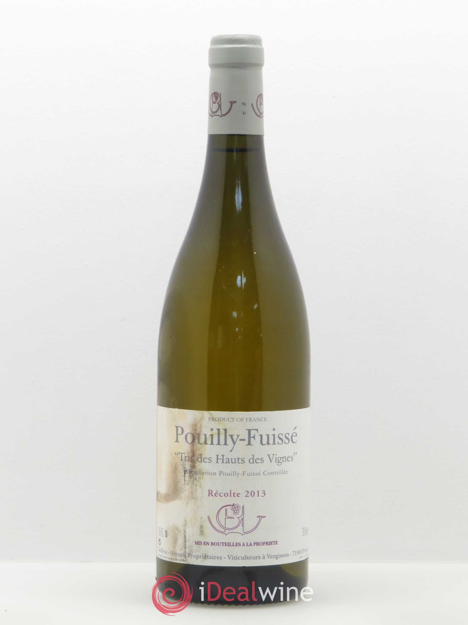 Pouilly-Fuissé Tris des Hauts des Vignes Guffens-Heynen 2013 - Posten von 1 Flasche - 0