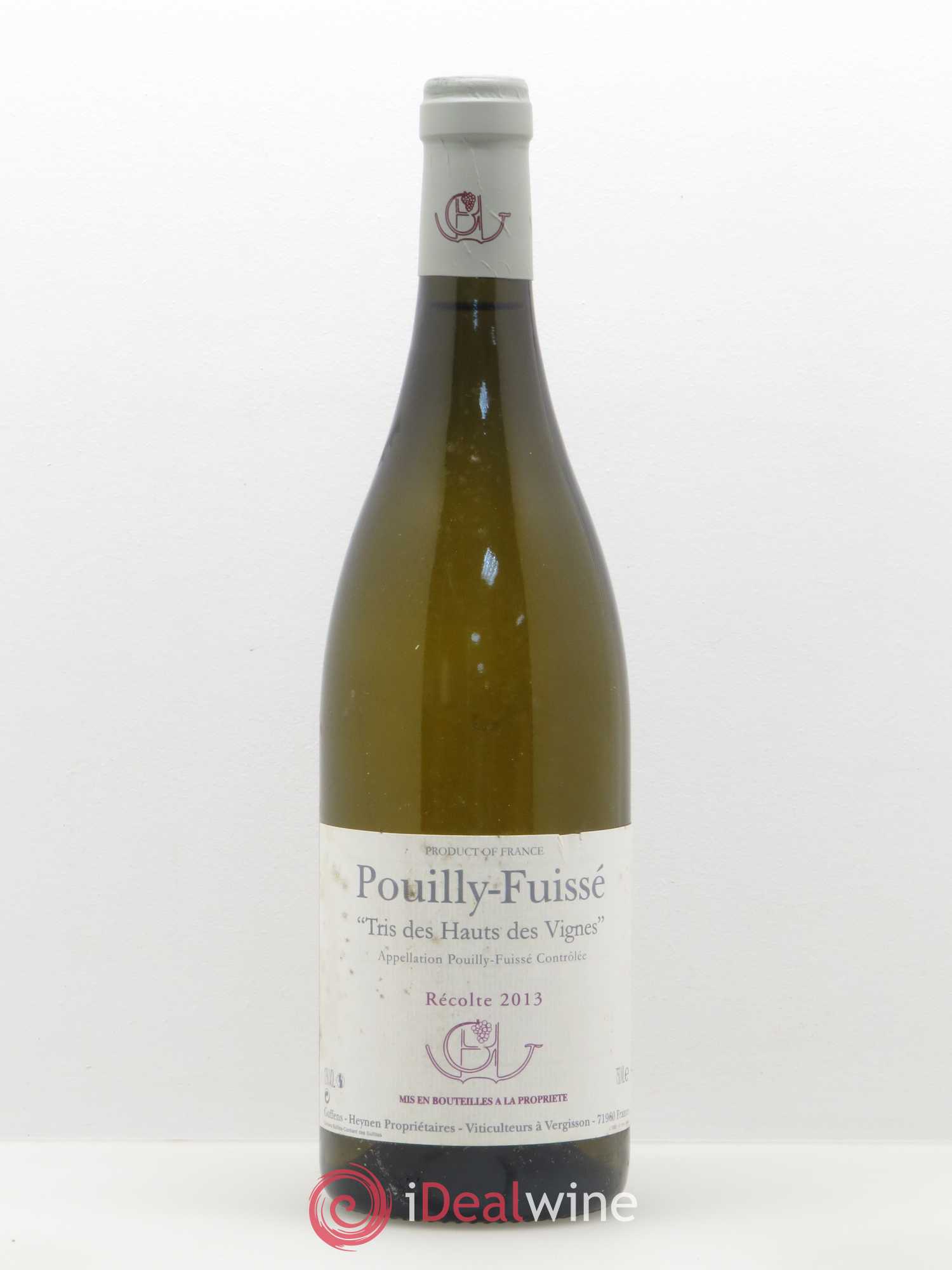 Pouilly-Fuissé Tris des Hauts des Vignes Guffens-Heynen 2013 - Posten von 1 Flasche - 0