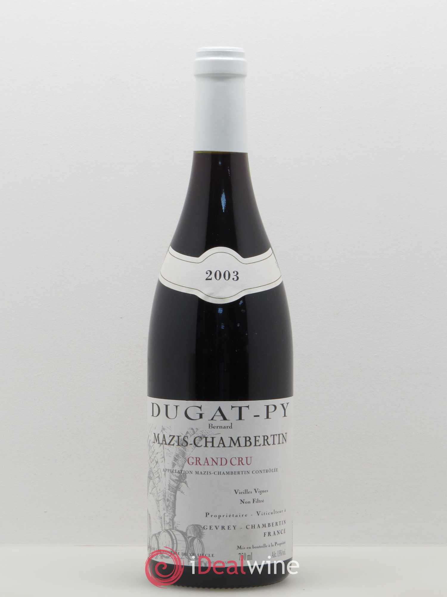 Mazis-Chambertin Grand Cru Vieilles Vignes Dugat-Py 2003 - Lot de 1 bouteille - 0