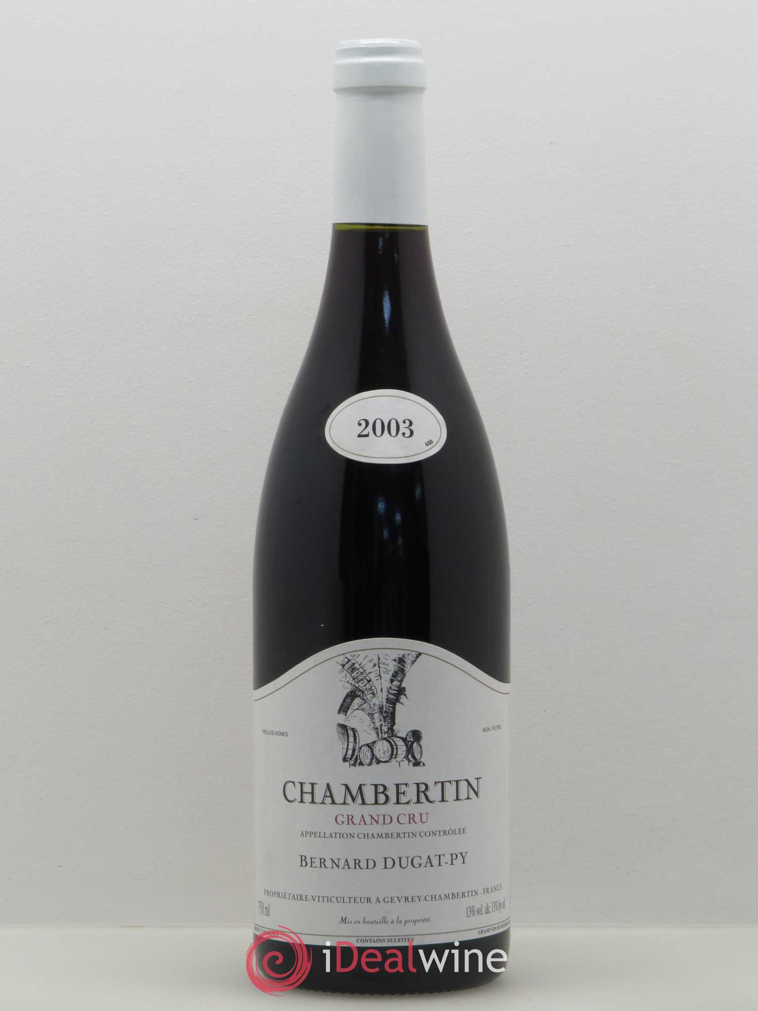 Chambertin Grand Cru Vieilles Vignes Dugat-Py 2003 - Lot de 1 bouteille - 0
