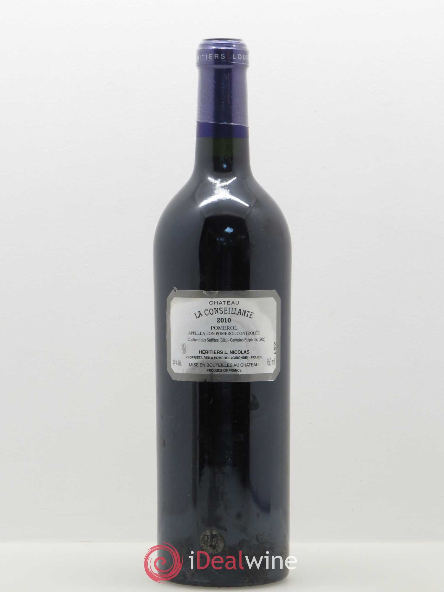 Château la Conseillante 2010 - Lot de 1 bouteille - 1