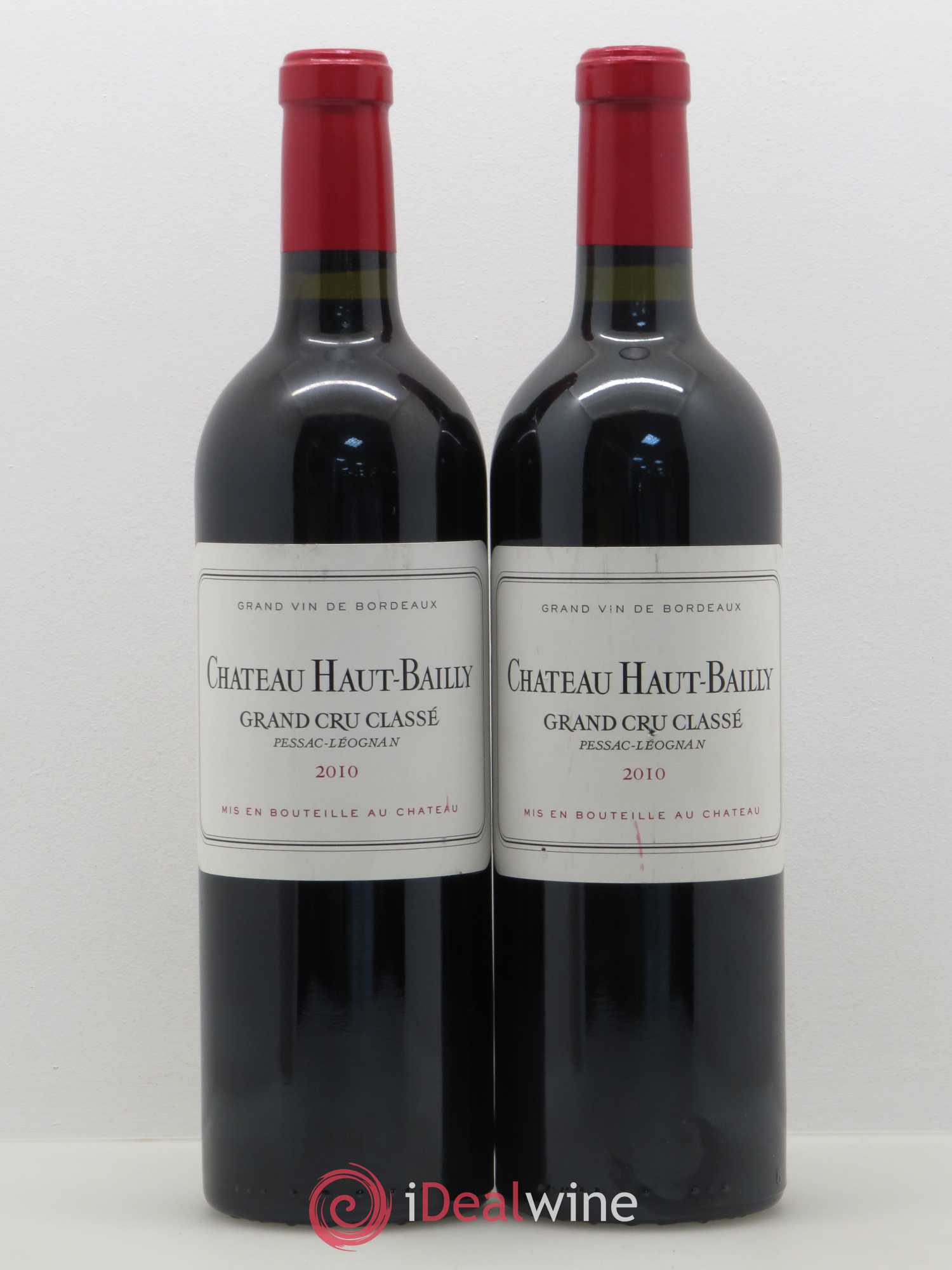 Château Haut-Bailly Cru Classé de Graves 2010 - Lot de 2 bouteilles - 0