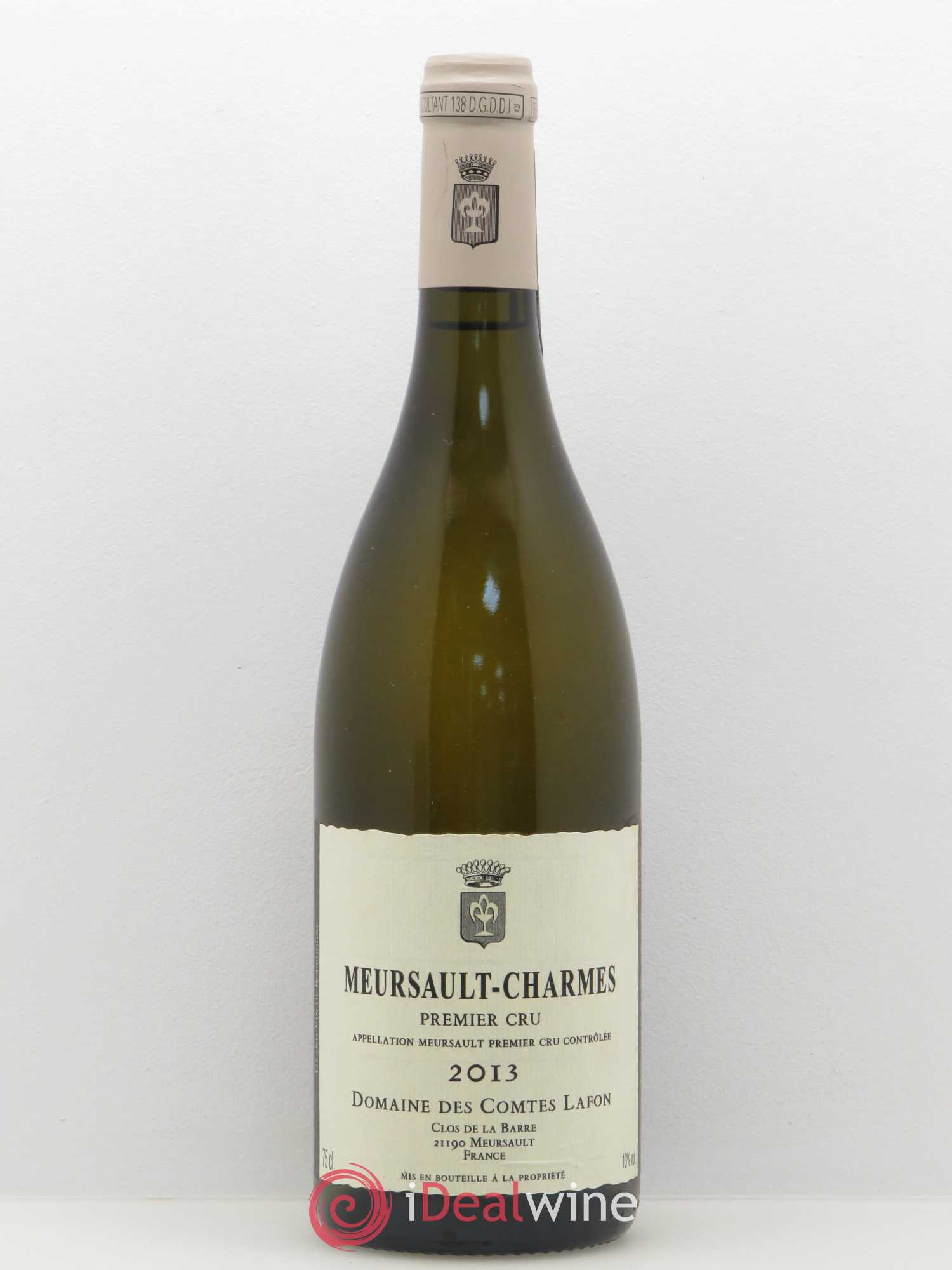 Meursault 1er Cru Charmes Comtes Lafon (Domaine des) 2013 - Lot de 1 bouteille - 0