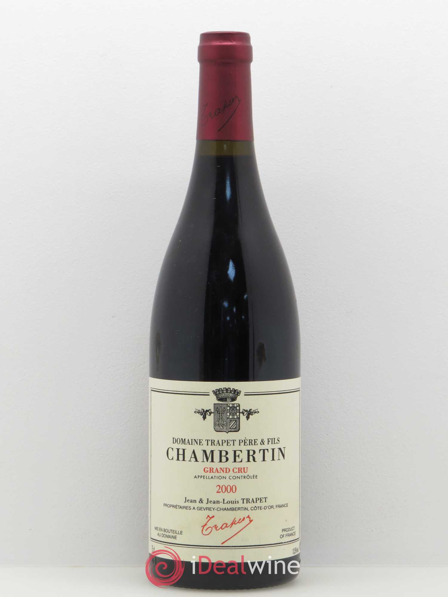 Chambertin Grand Cru Domaine Trapet 2000 - Lot de 1 bouteille - 0