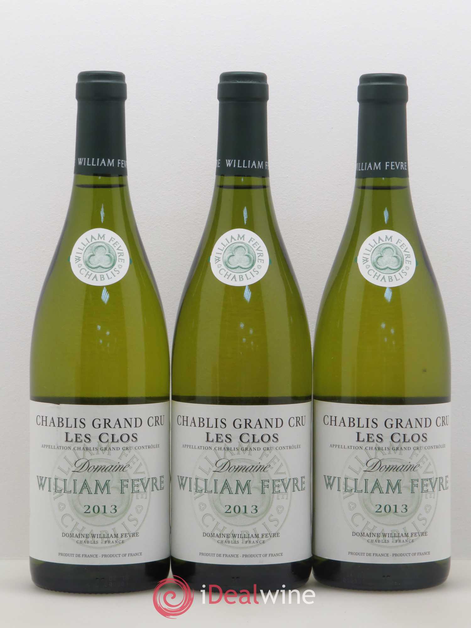 Chablis Grand Cru Les Clos William Fèvre 2013 - Lot de 3 bouteilles - 0