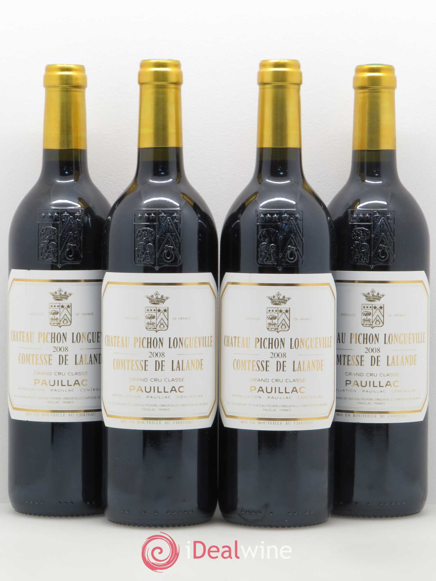 Château Pichon Longueville Comtesse de Lalande 2ème Grand Cru Classé 2008 - Lot de 4 bouteilles - 0
