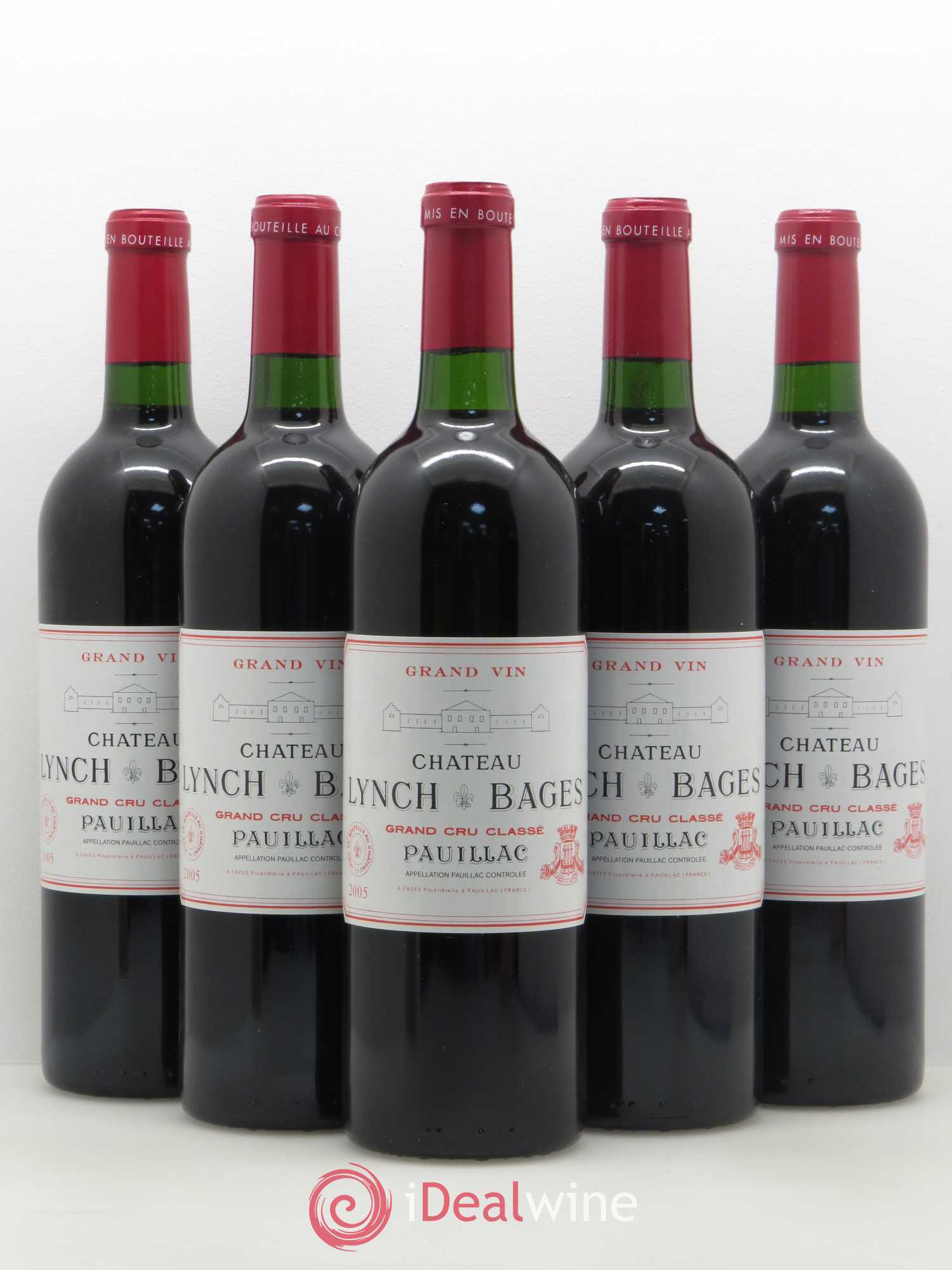 Château Lynch Bages 5ème Grand Cru Classé 2005 - Lot de 5 bouteilles - 0