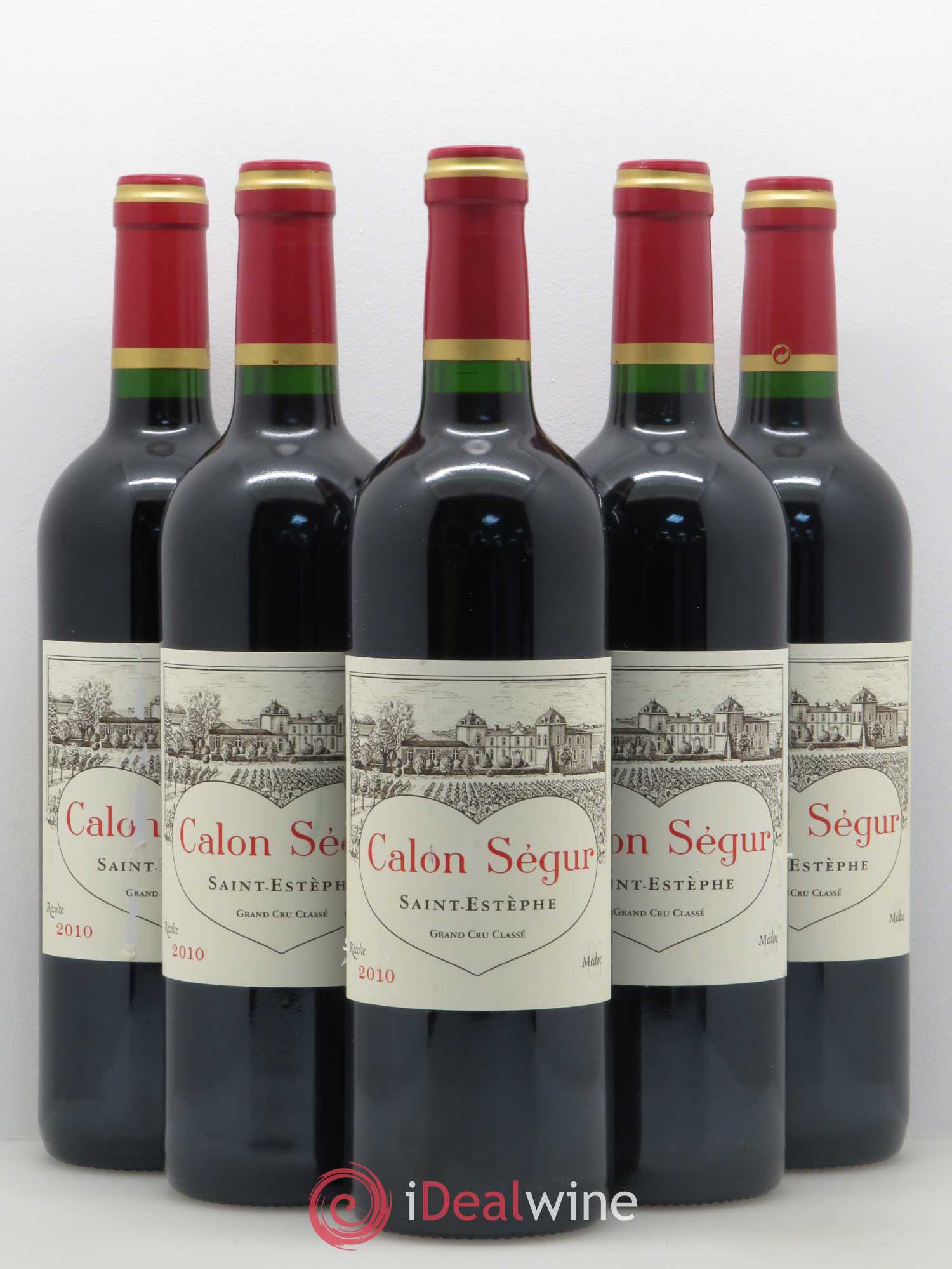 Château Calon Ségur 3ème Grand Cru Classé 2010 - Lot de 5 bouteilles - 0