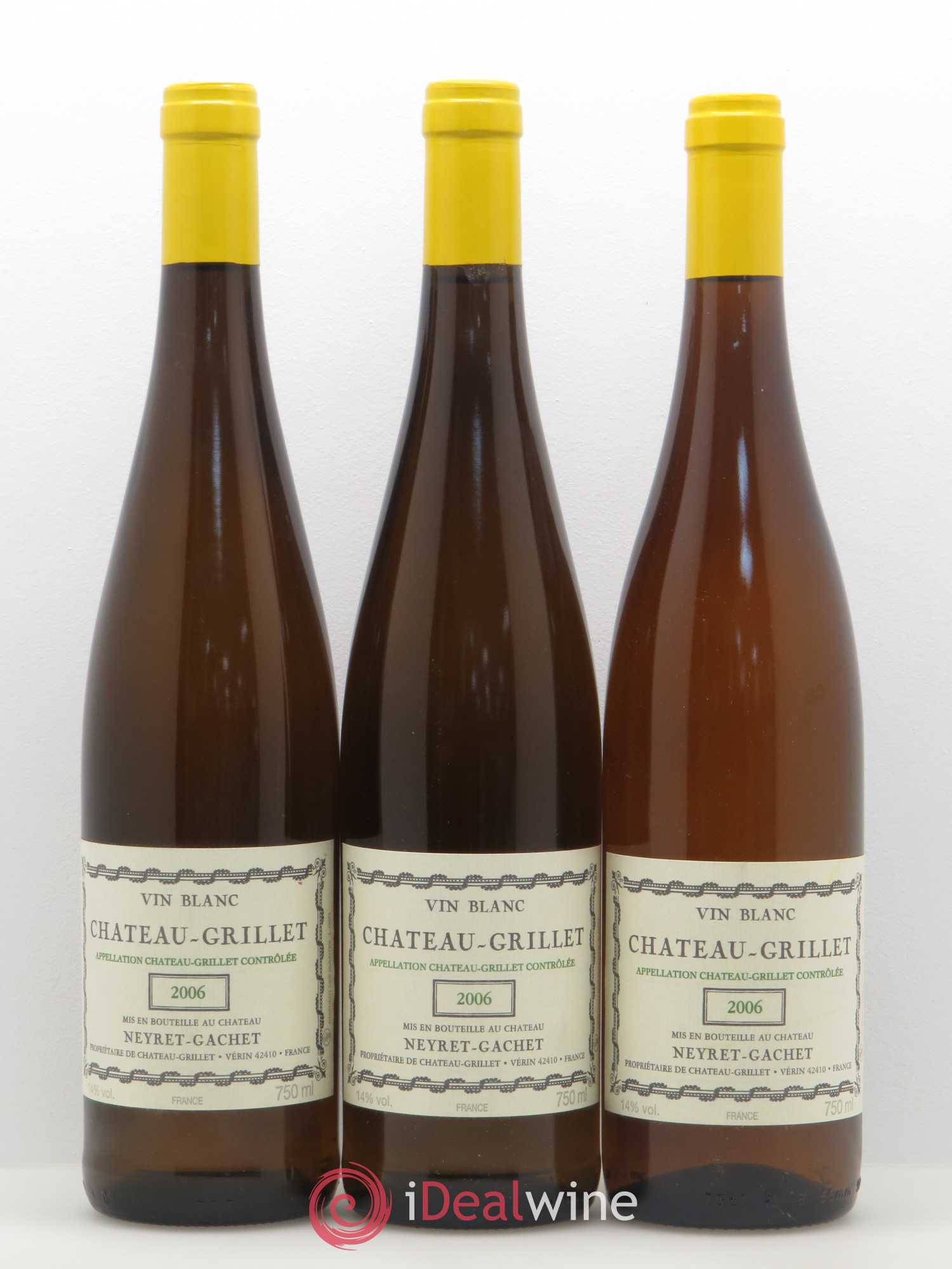 Château Grillet Château-Grillet 2006 - Lot de 3 bouteilles - 0