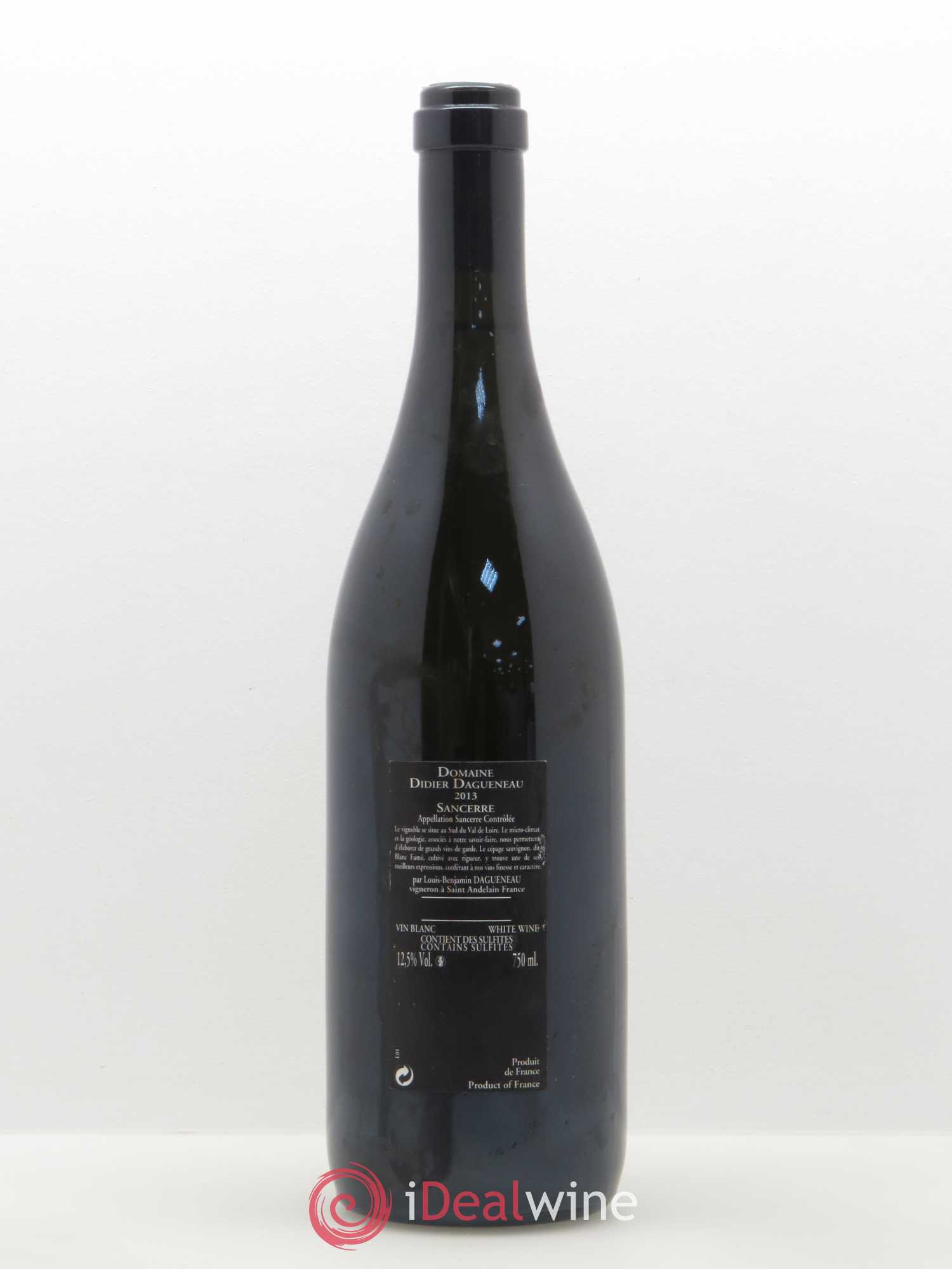 Sancerre Le Mont Damné Chavignol Dagueneau (Domaine Didier - Louis-Benjamin) 2013 - Lot de 1 bouteille - 1