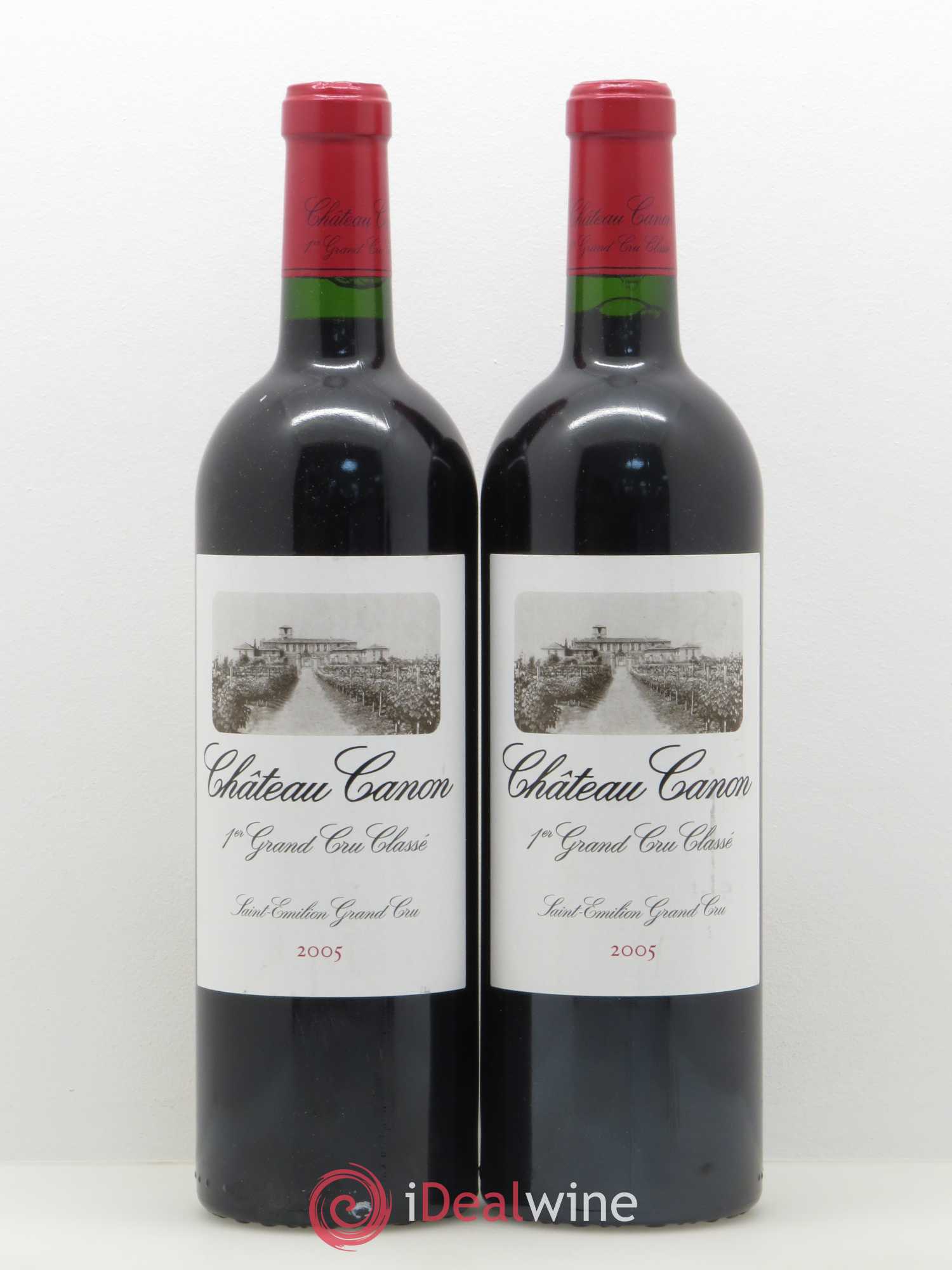 Château Canon 1er Grand Cru Classé B 2005 - Lot de 2 bouteilles - 0