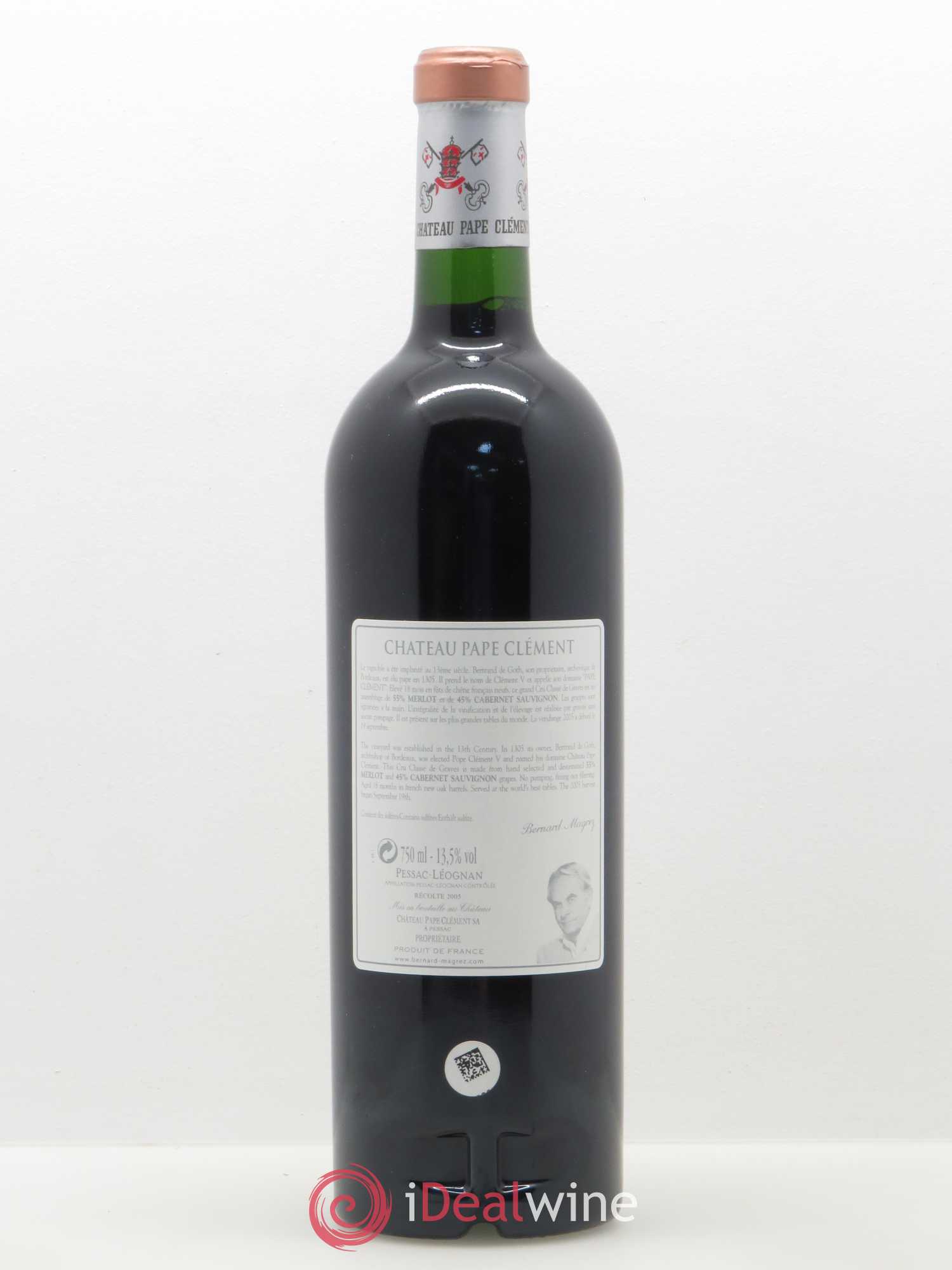 Château Pape Clément Cru Classé de Graves 2005 - Lot de 1 bouteille - 1