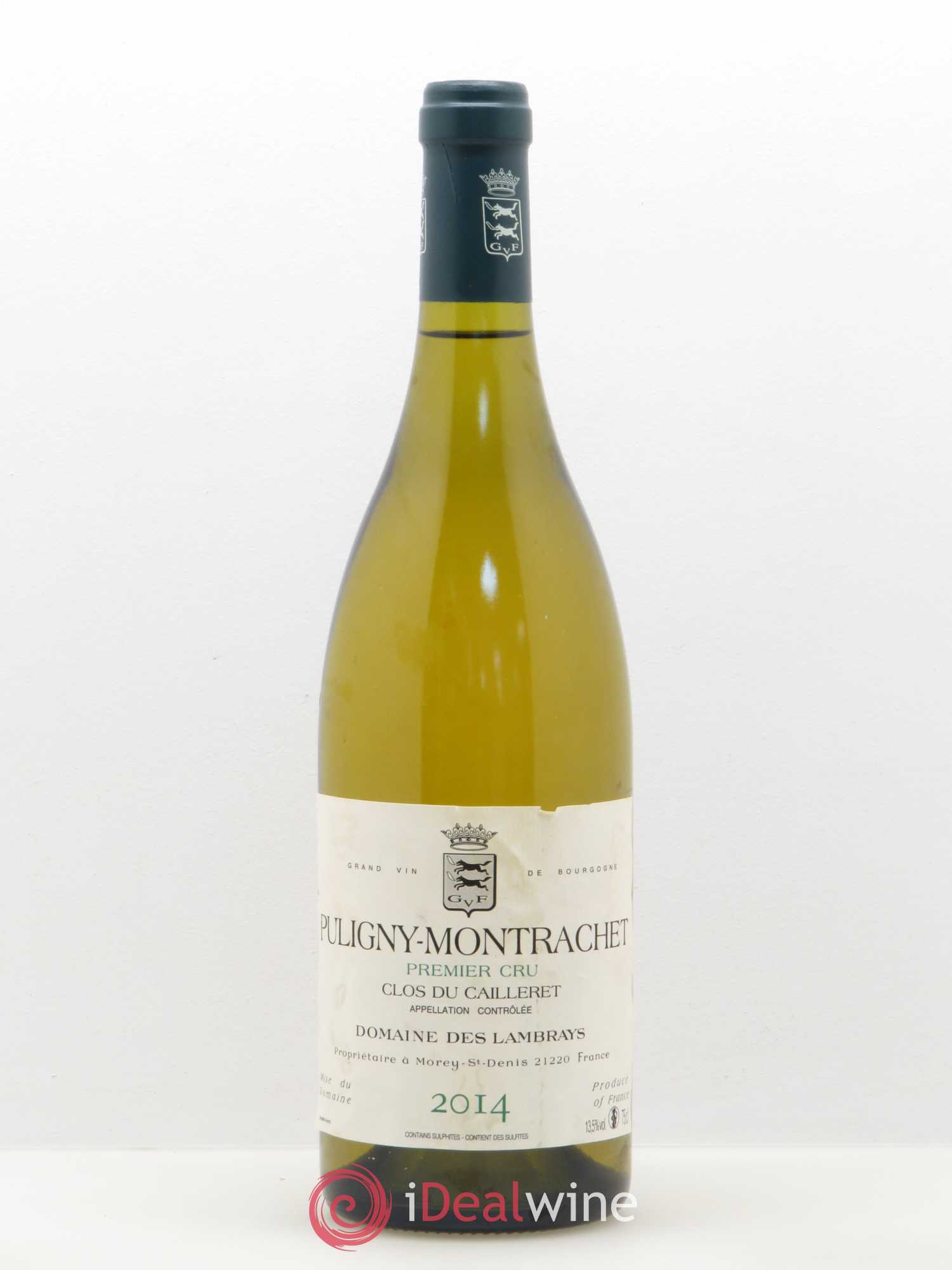 Puligny-Montrachet 1er Cru Clos du Cailleret Domaine des Lambrays 2014 - Lot de 1 bouteille - 0