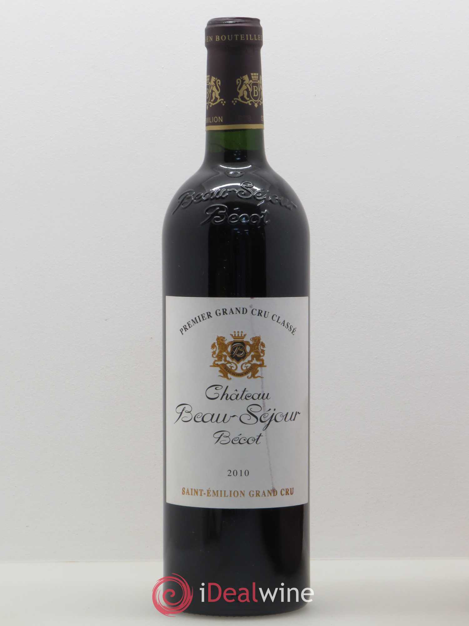 Château Beau-Séjour Bécot 1er Grand Cru Classé B 2010 - Lot de 1 bouteille - 0