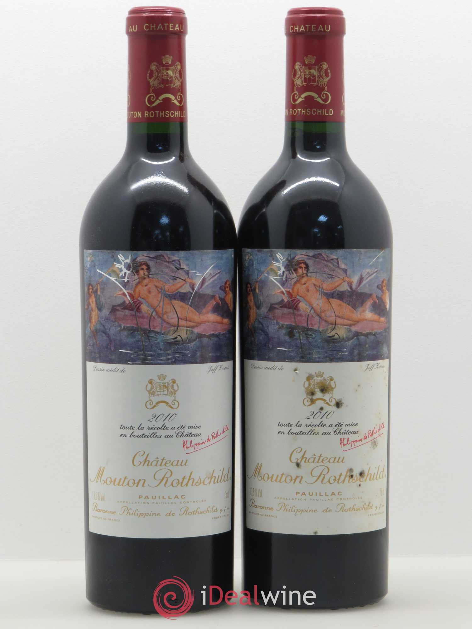 Château Mouton Rothschild 1er Grand Cru Classé 2010 - Lot de 2 bouteilles - 0