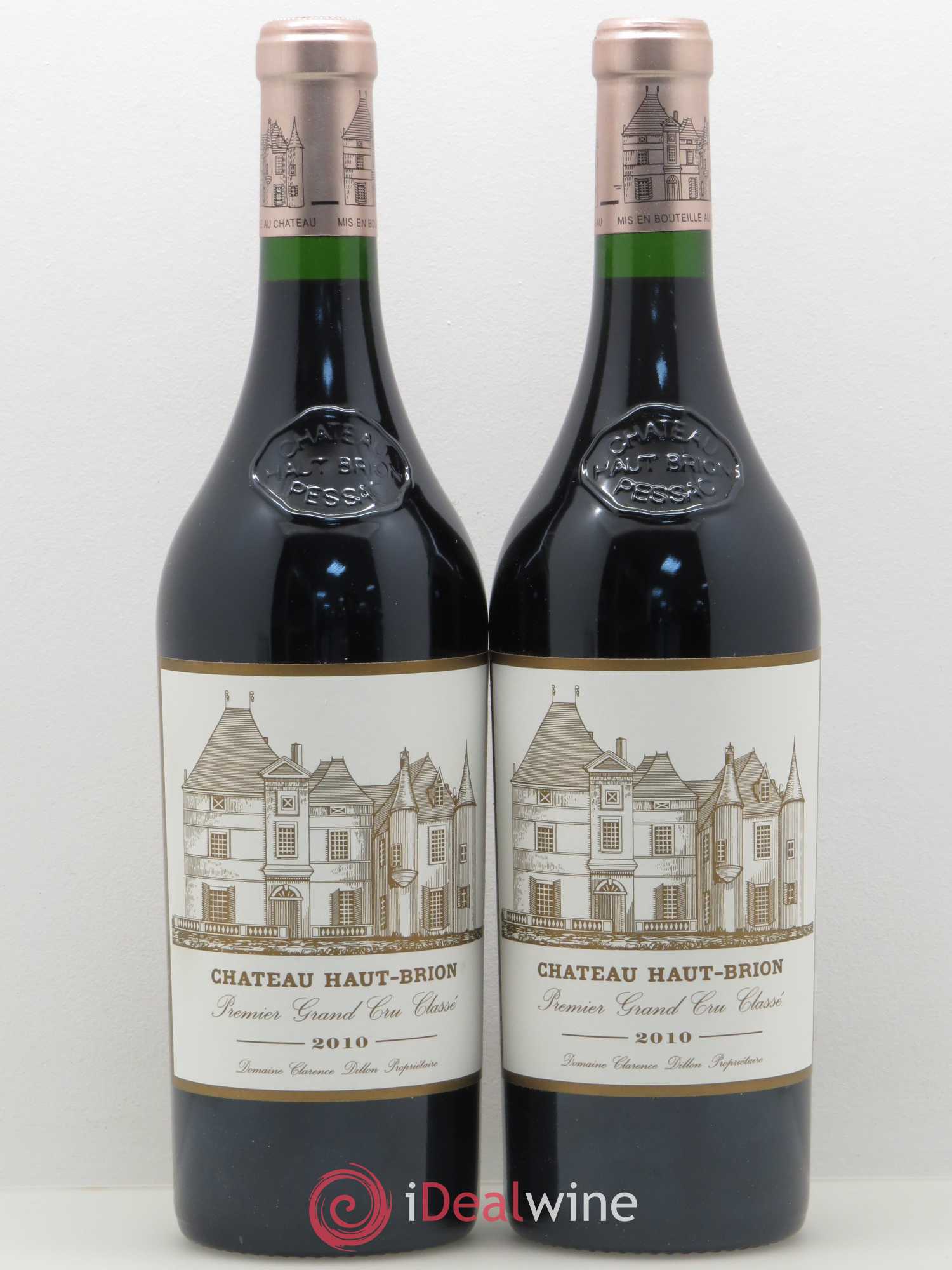 Château Haut Brion 1er Grand Cru Classé 2010 - Lot de 2 bouteilles - 0